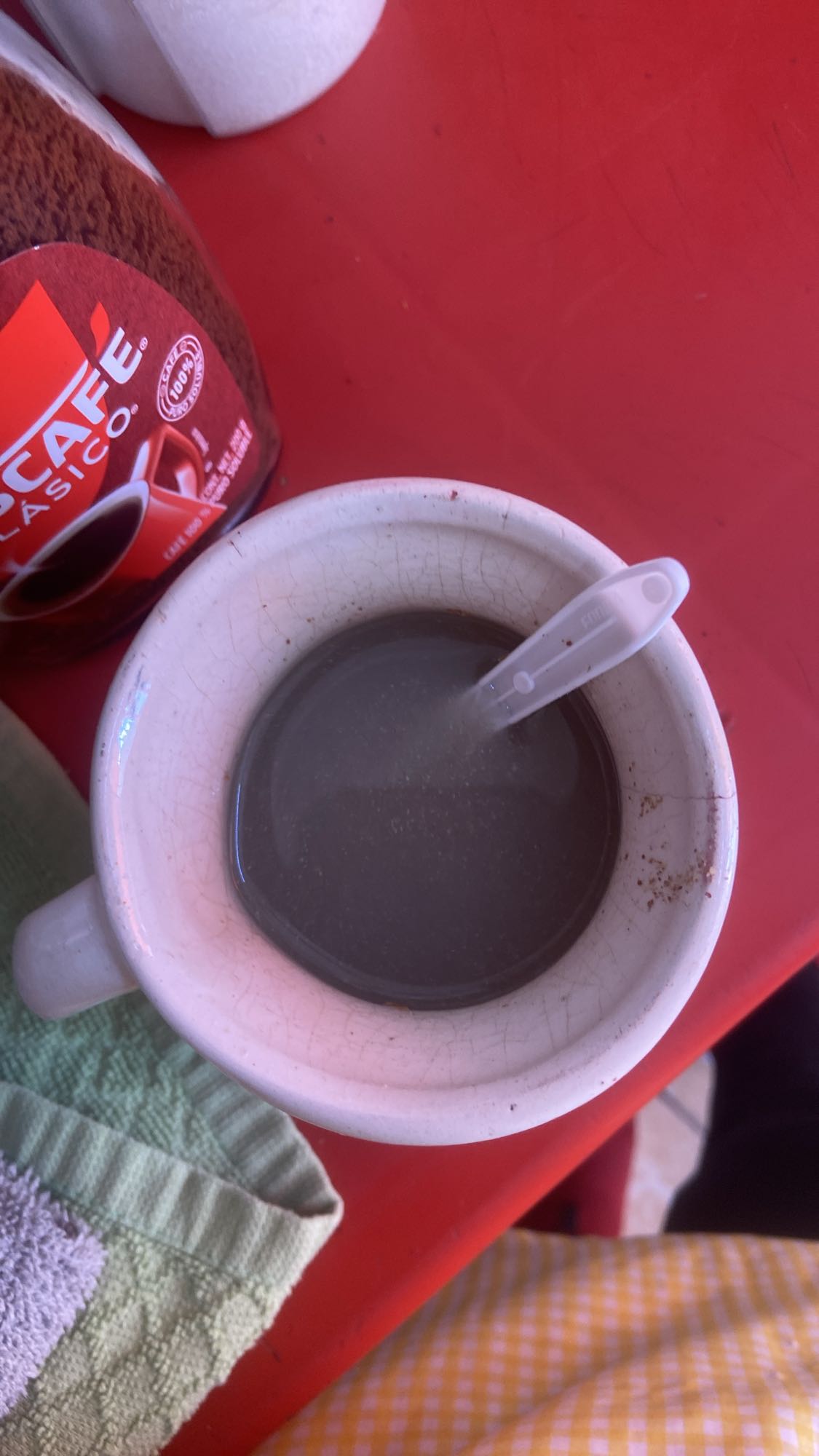 Café instantáneo negro