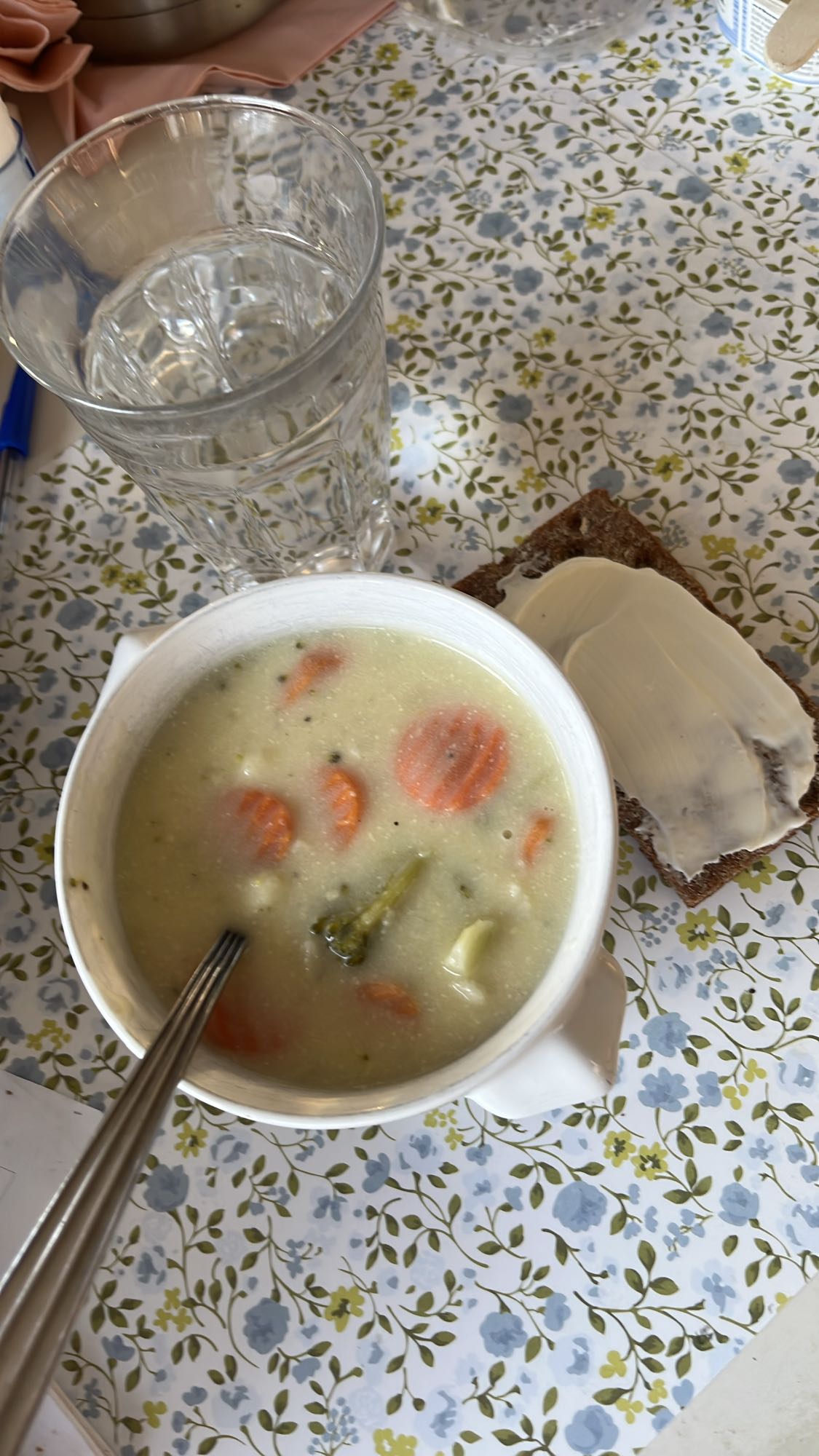 Grönsakssoppa med smörgås