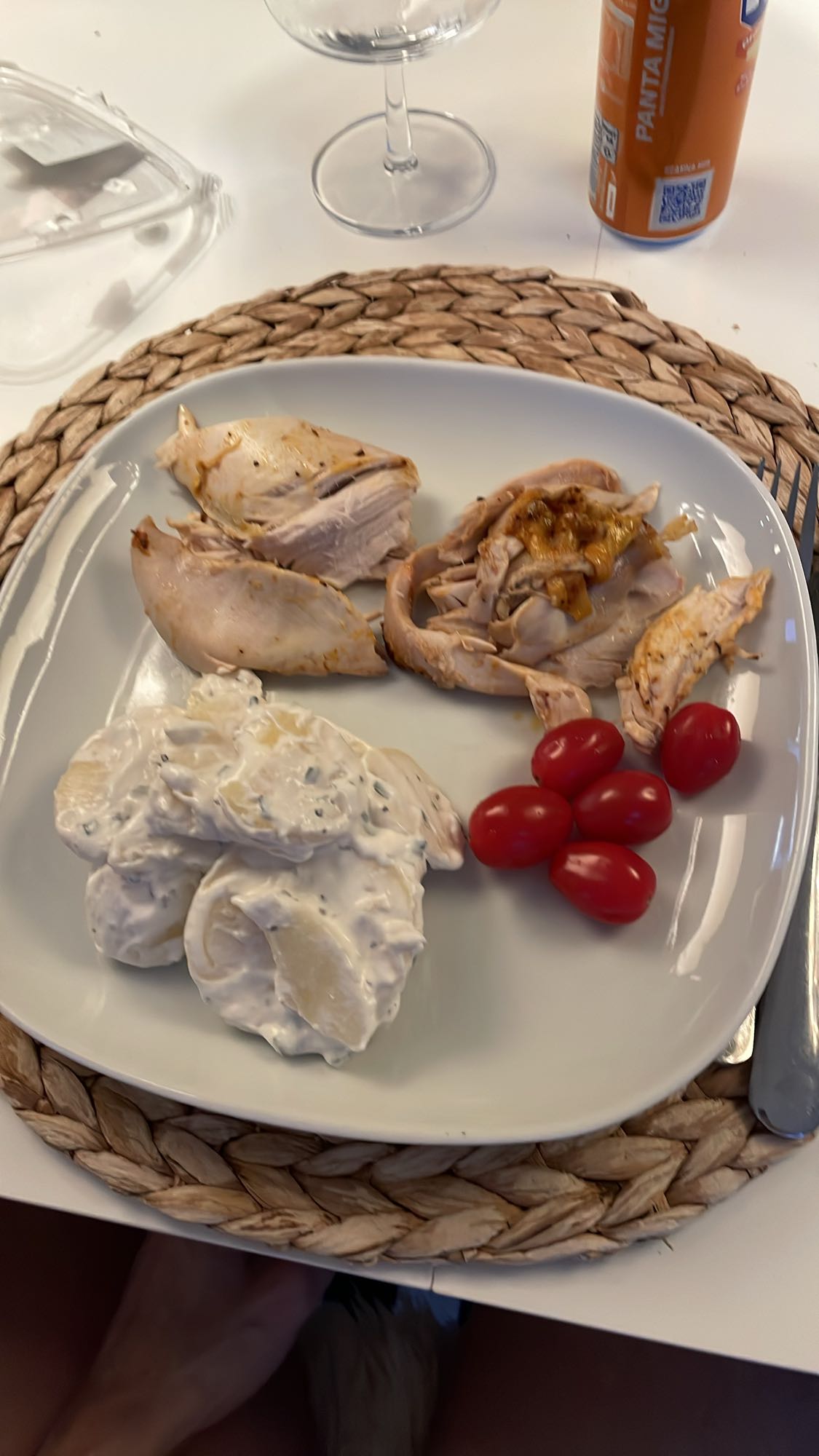 Kyckling med potatissallad