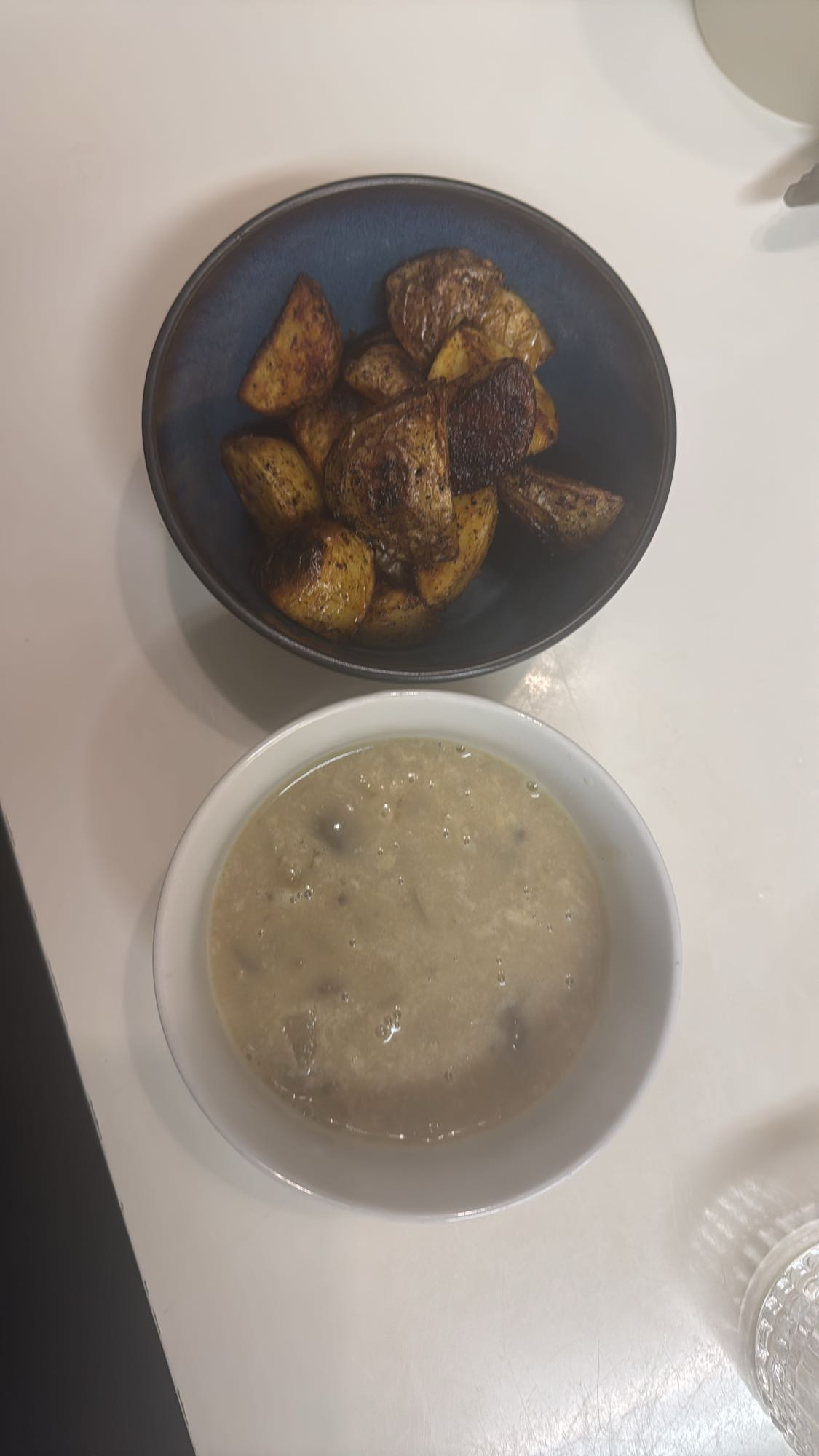 Rostad potatis och svampsoppa