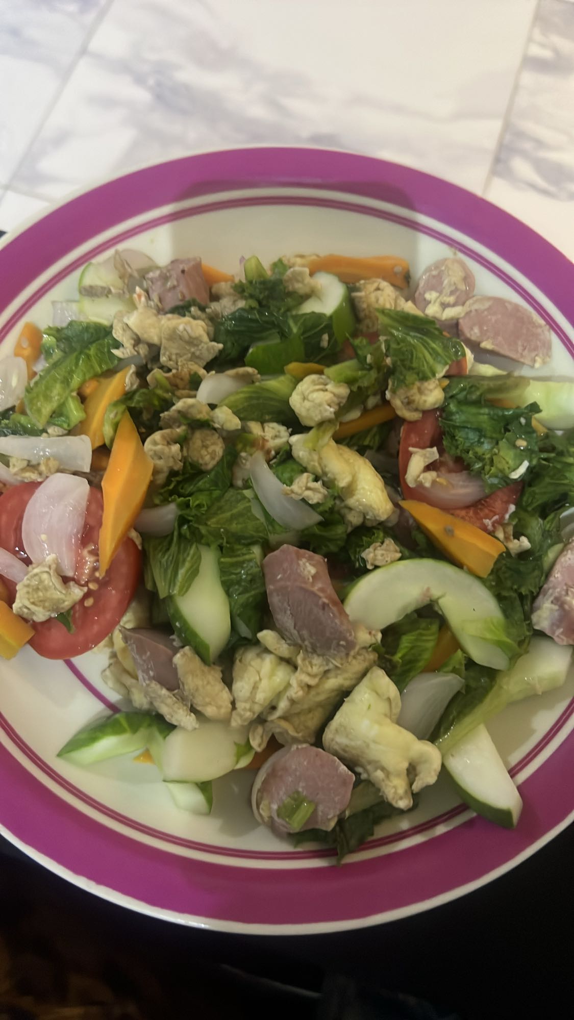 Egg and Veggie Salad