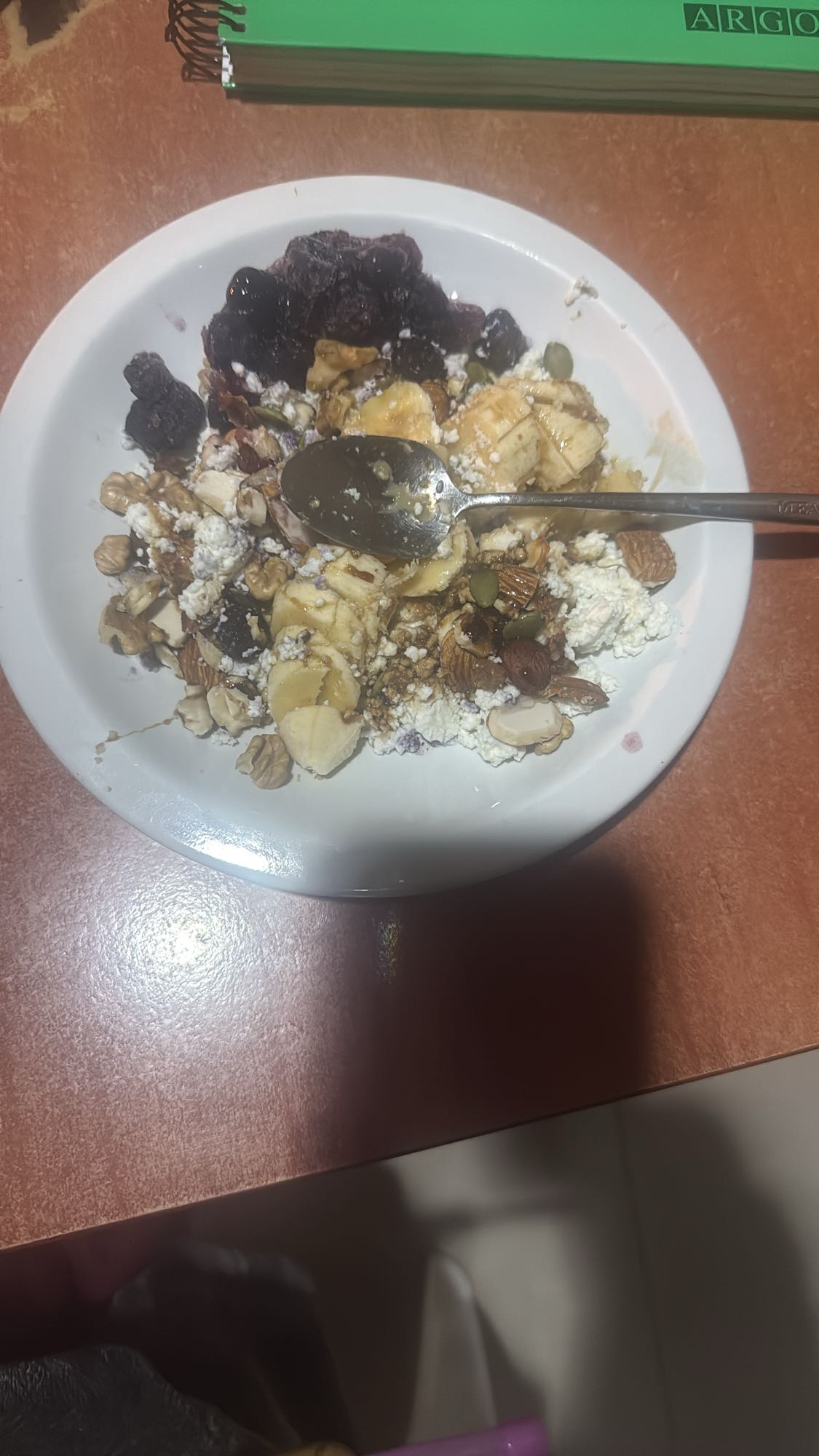 Cottage Cheese Fruit Nut Bowl