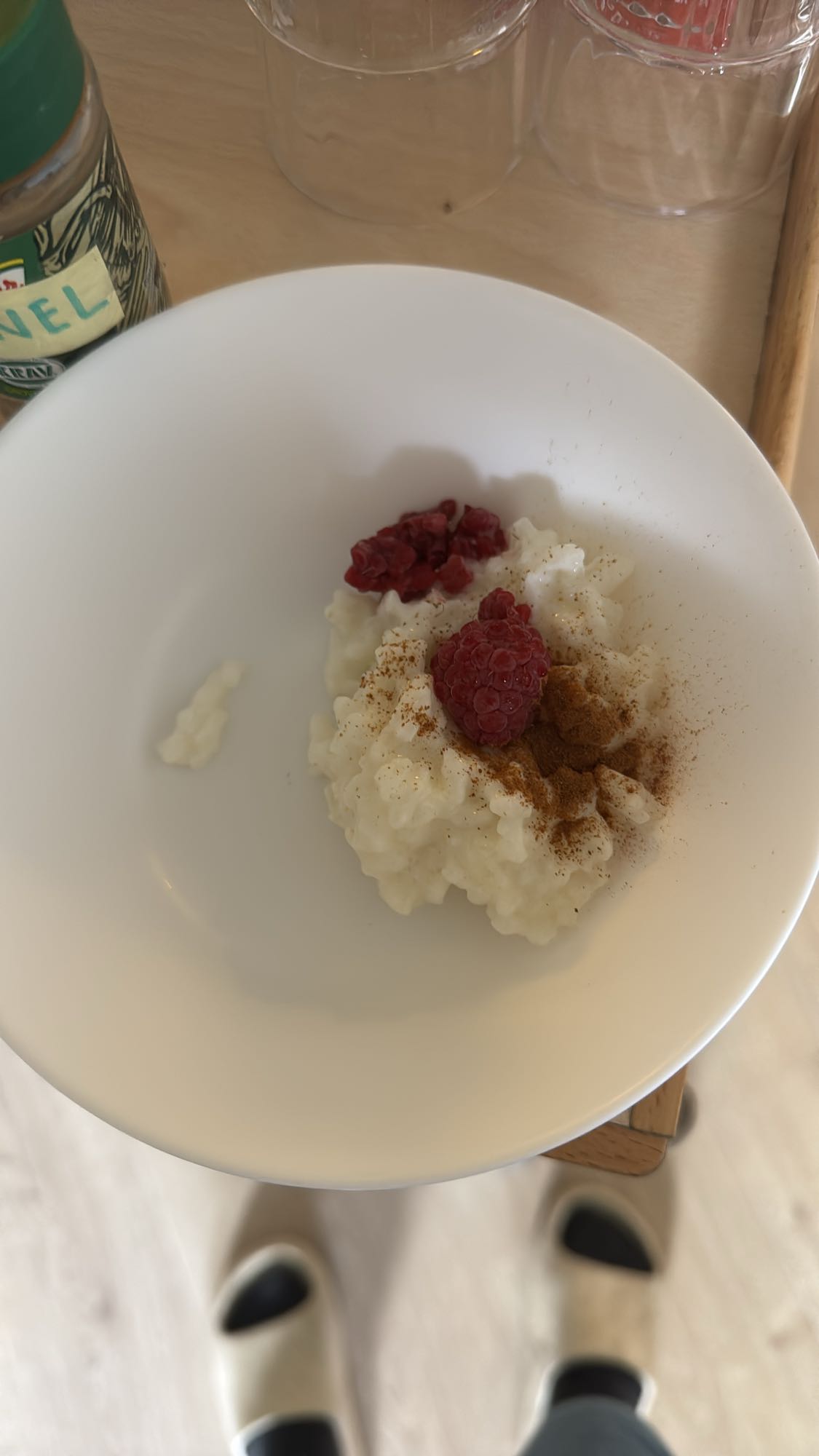 Risgrynsgröt med hallon