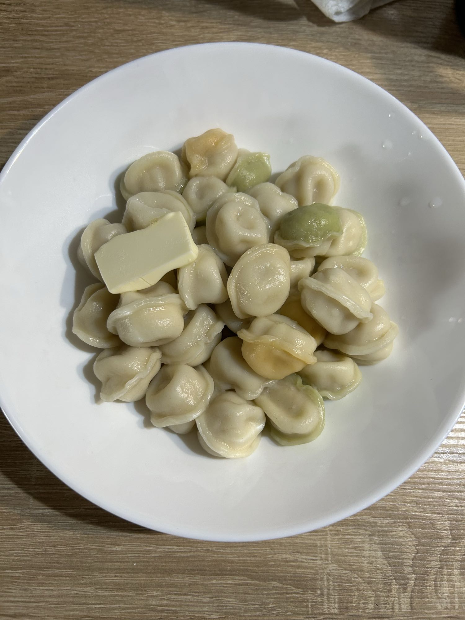 пельмени с маслом