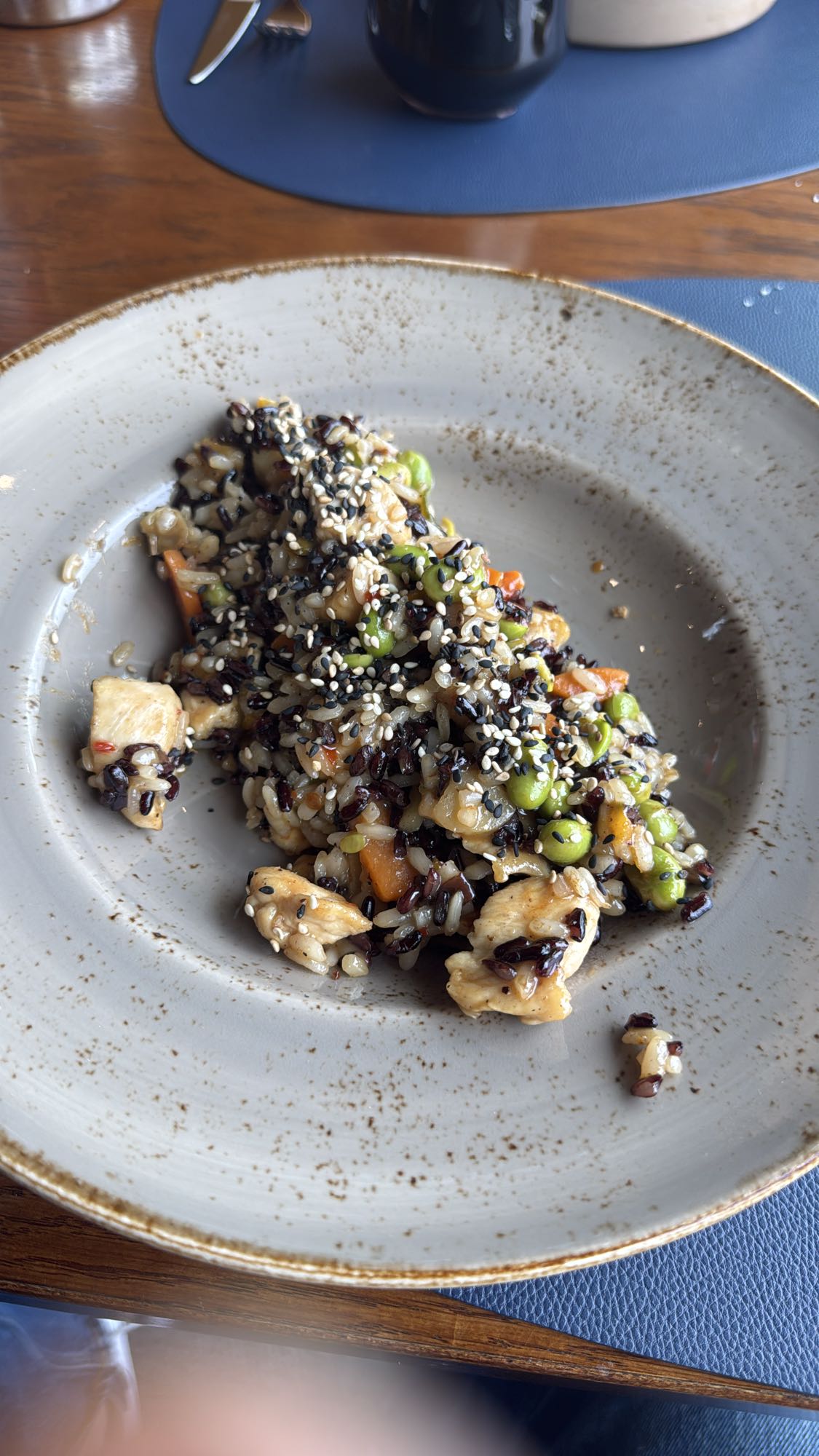 Chicken wild rice stir fry