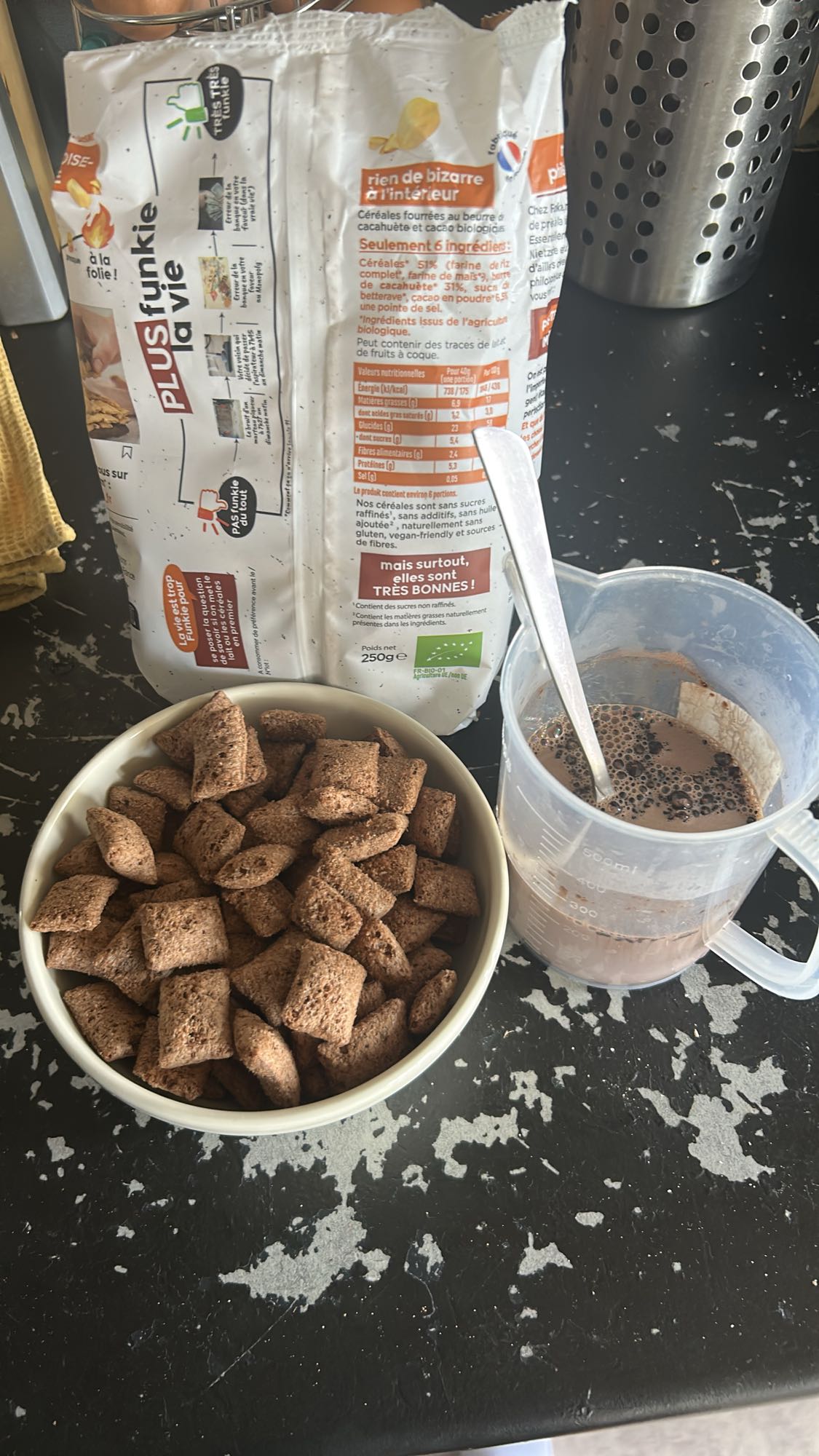 Céréales cacao lait