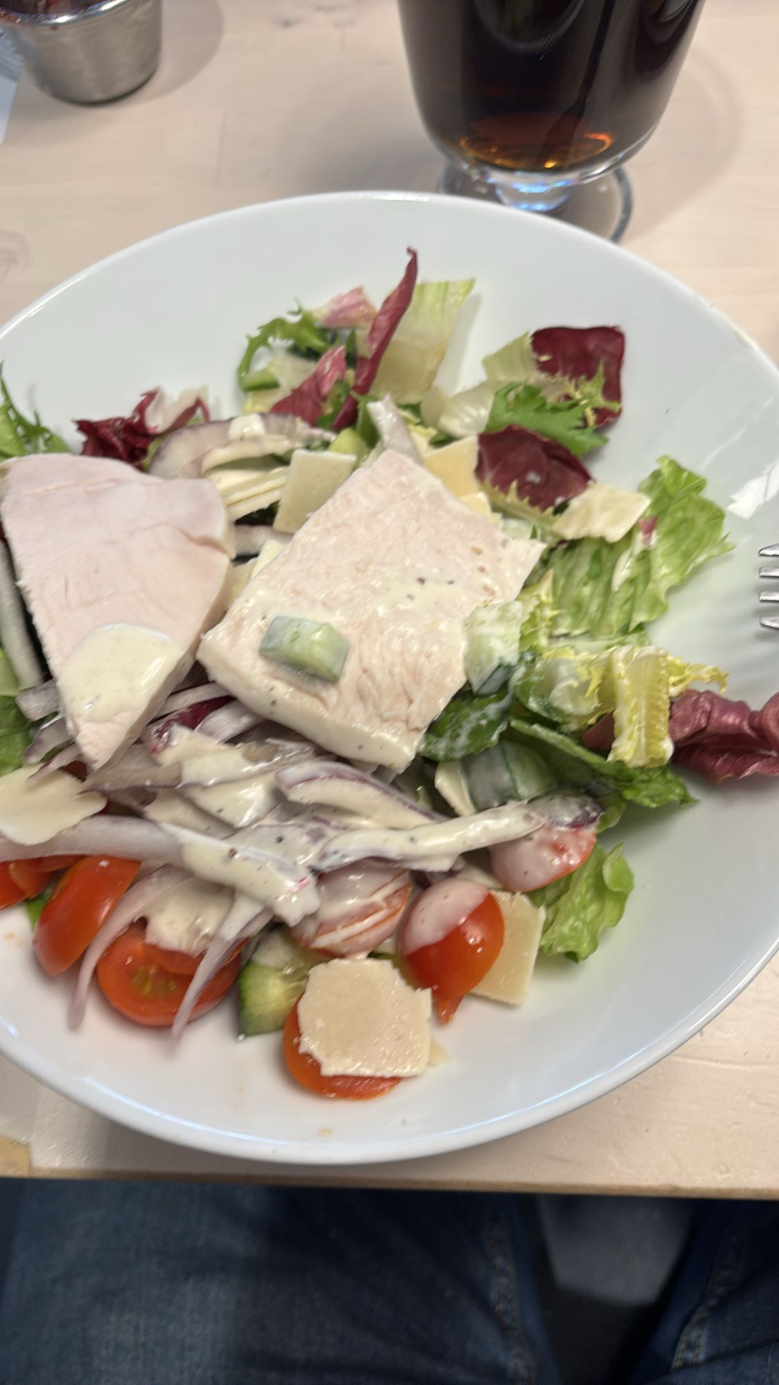 Kyllingsalat med ost