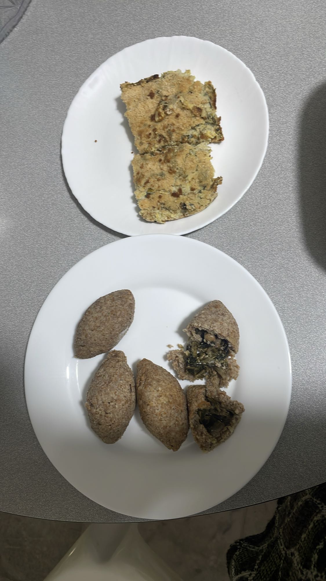 Baked kibbeh and veggie pie