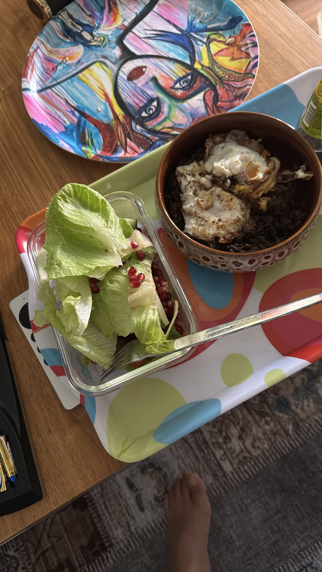 Ägg, linser & sallad