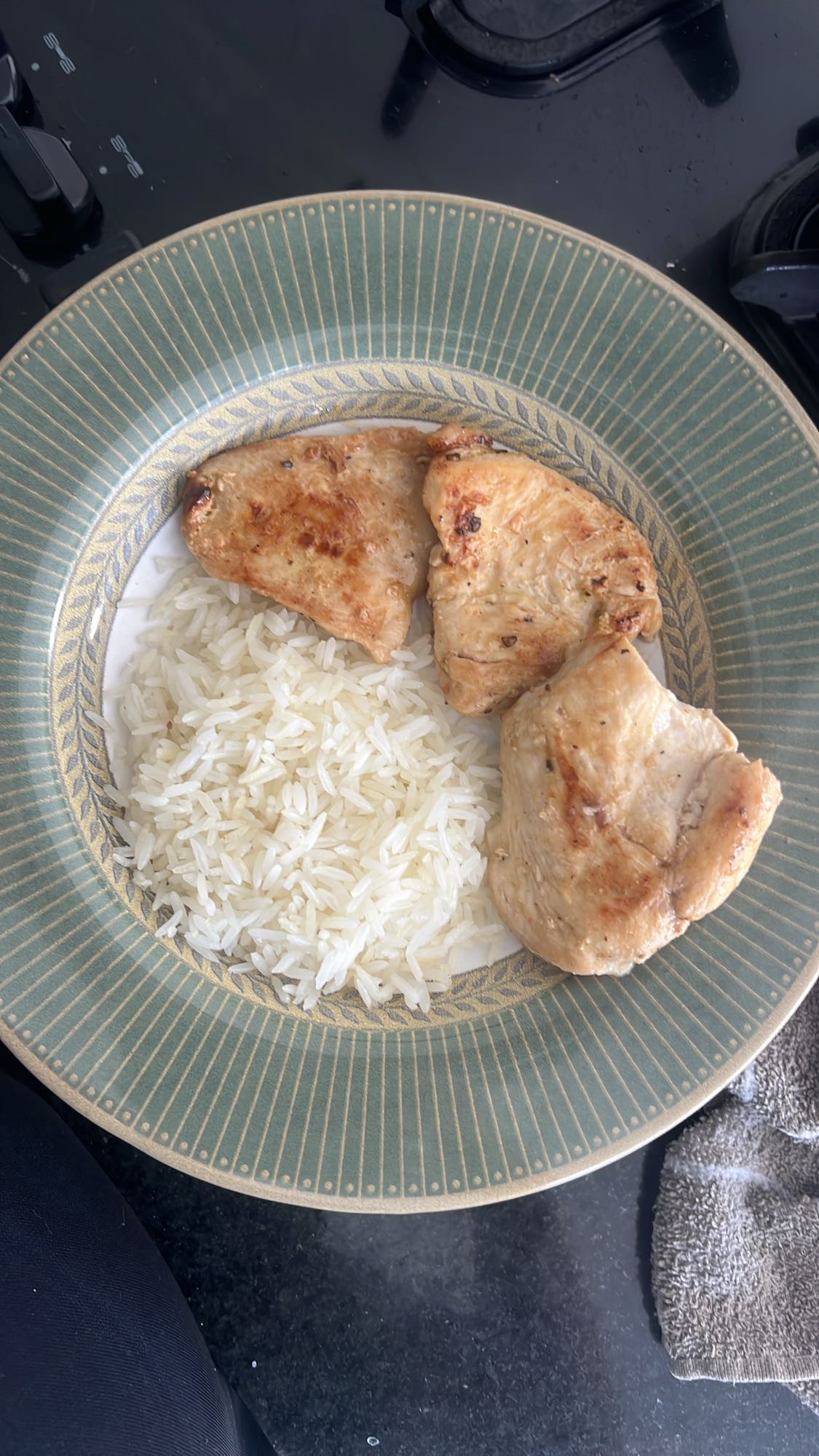 Frango grelhado com arroz