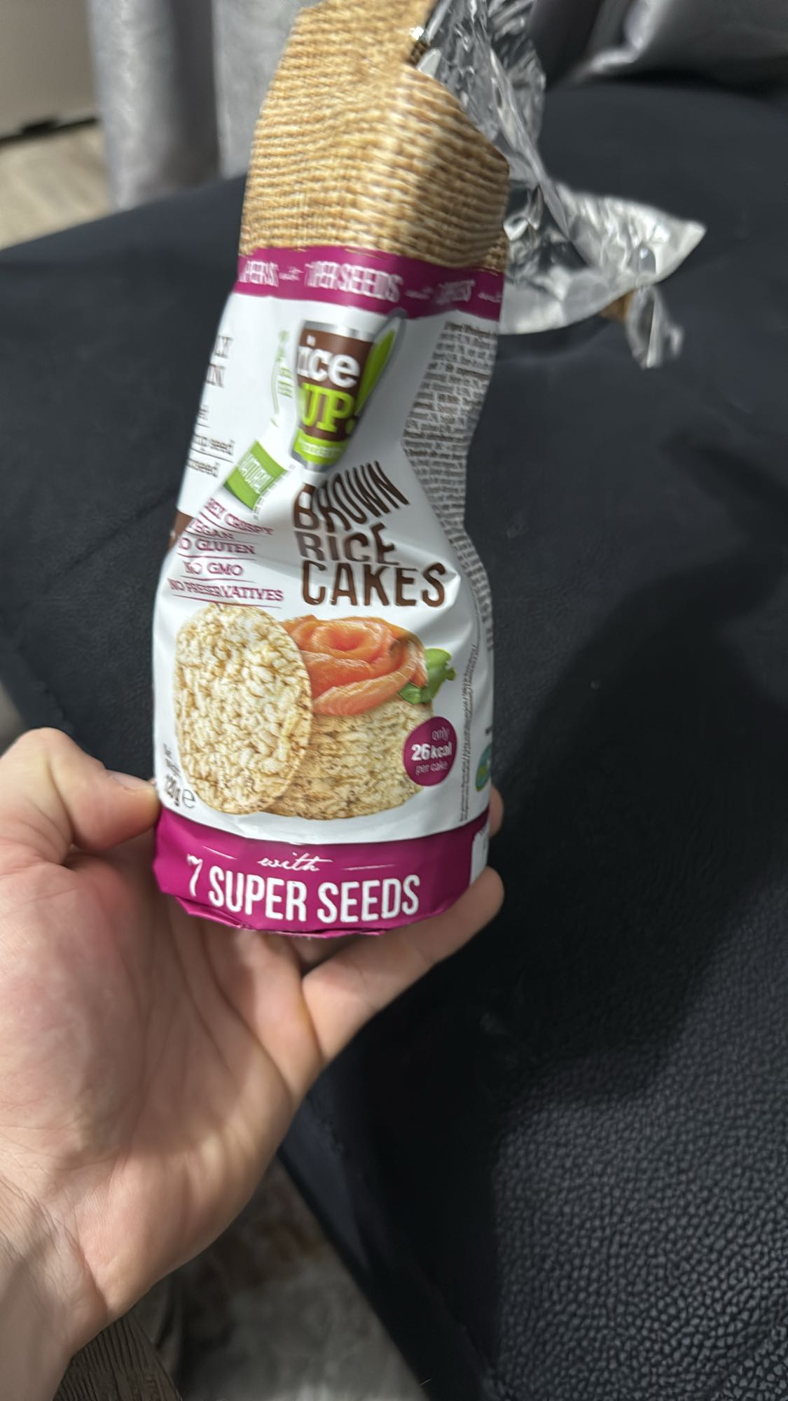 Brown Rice Cakes with Seeds