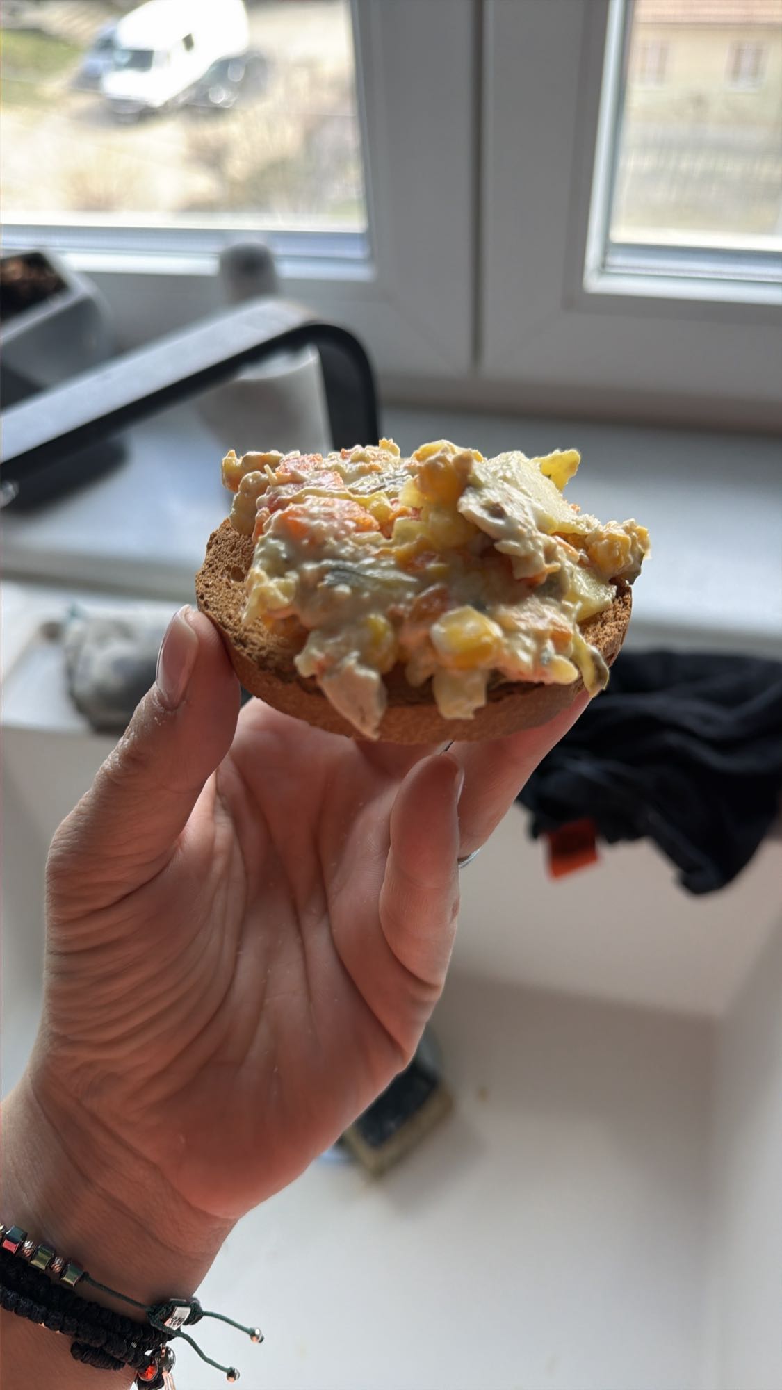 Toast cu salată de pui