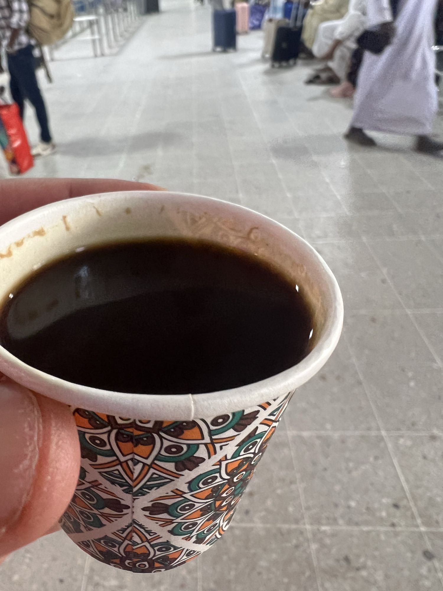 Black Coffee Cup