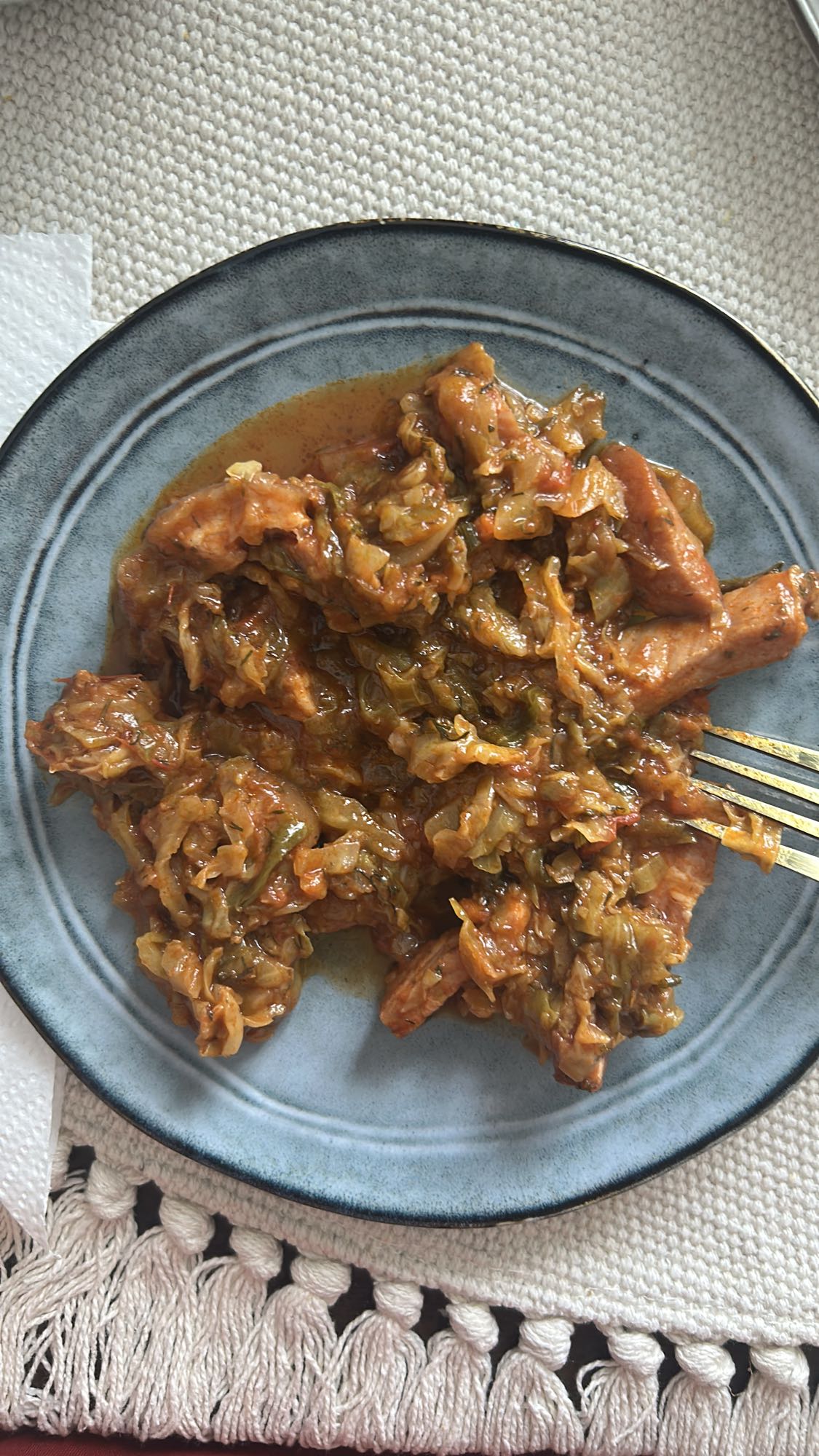 Varză călită cu carne