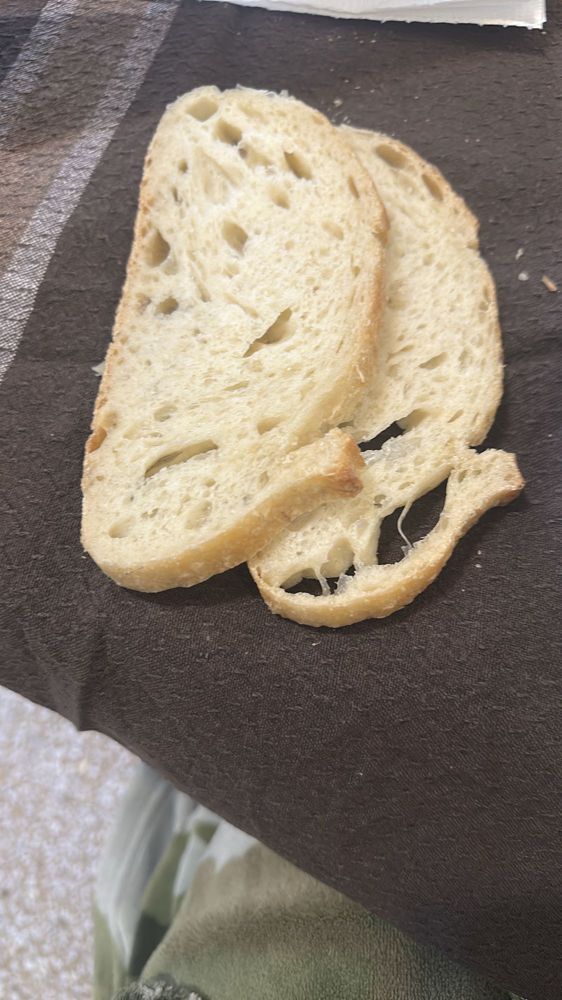 Sourdough bread slices