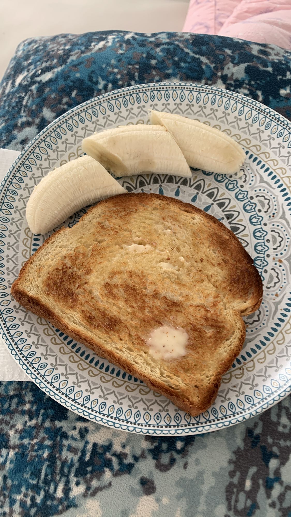 Toast et banane