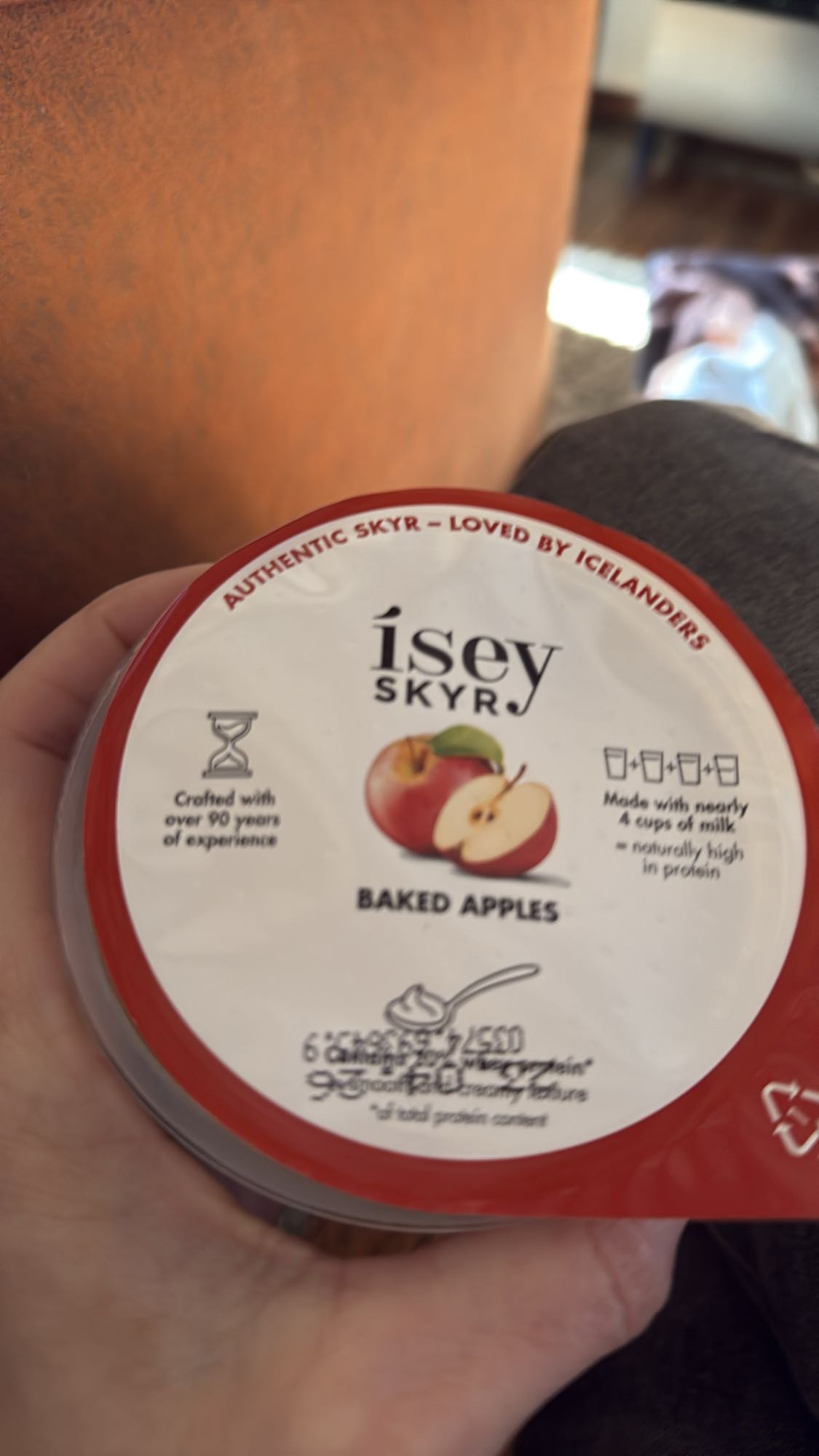 Skyr gebakken appel