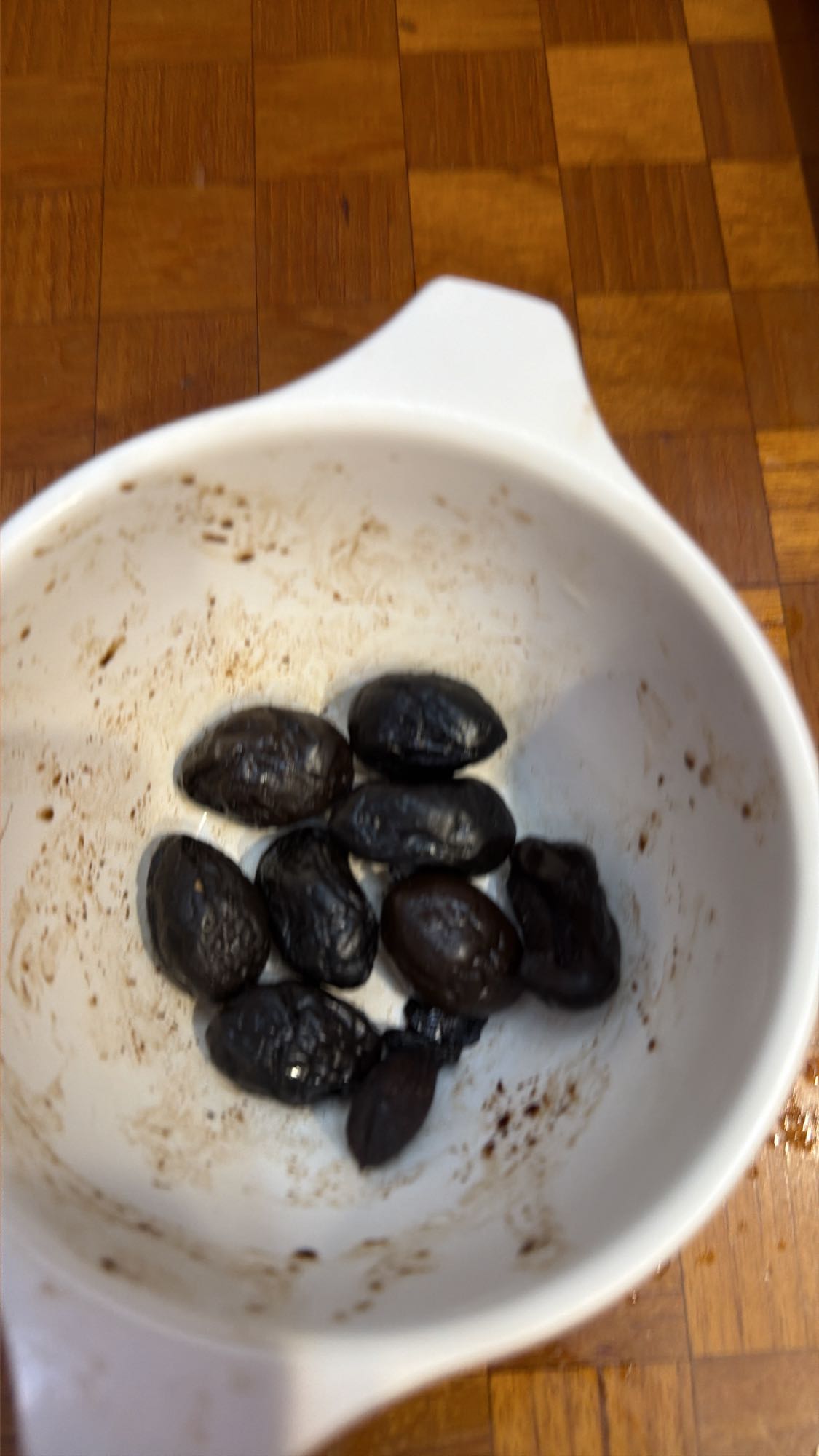 Black olives snack