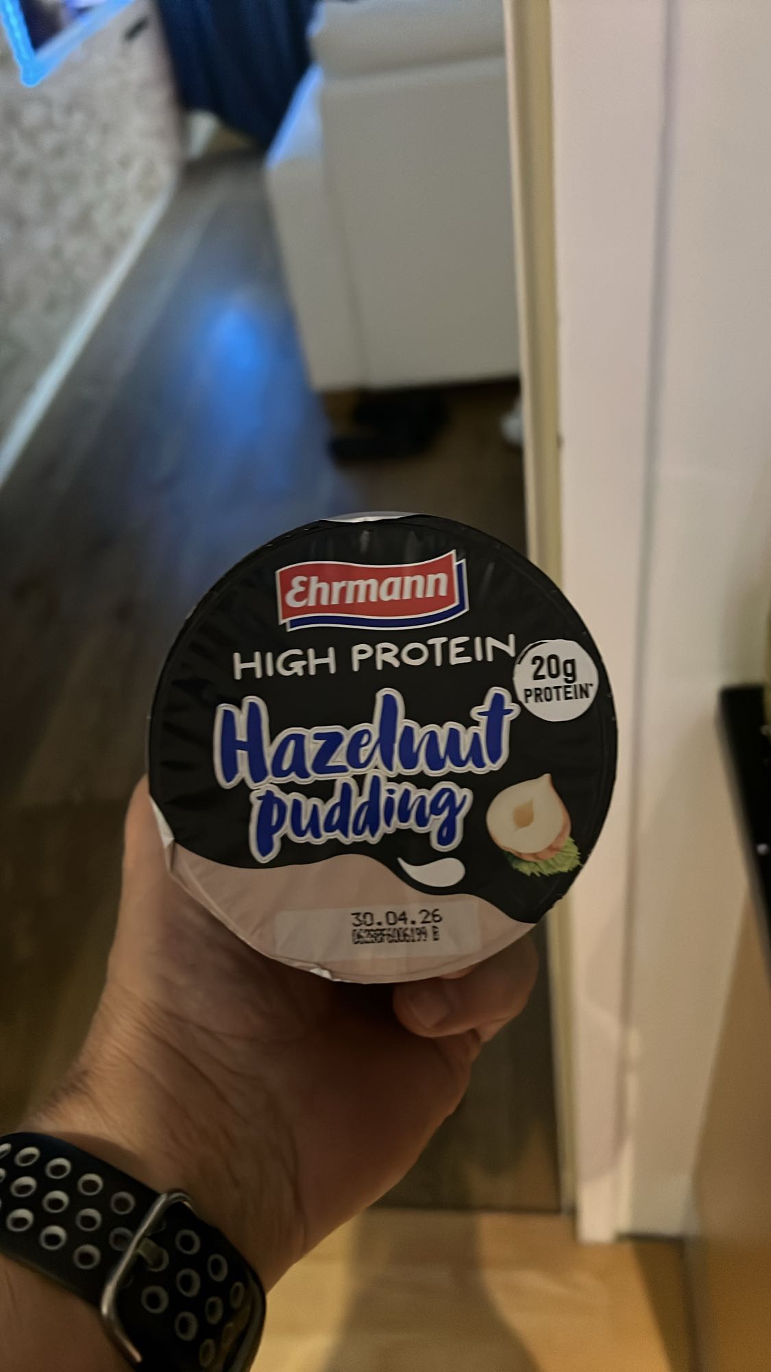 Pudding orzechowy proteinowy