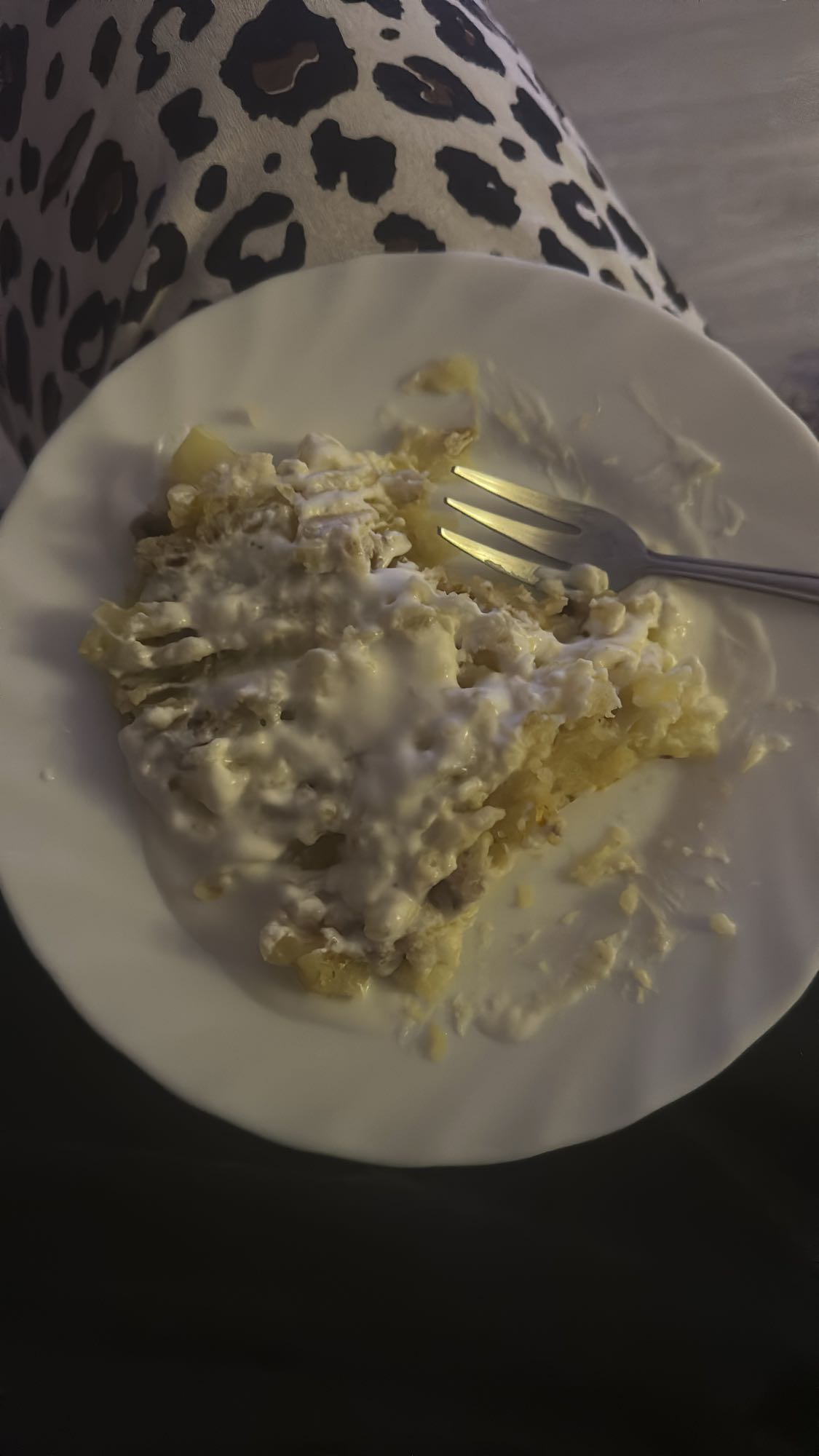 ziemniaki z sosem śmietanowym