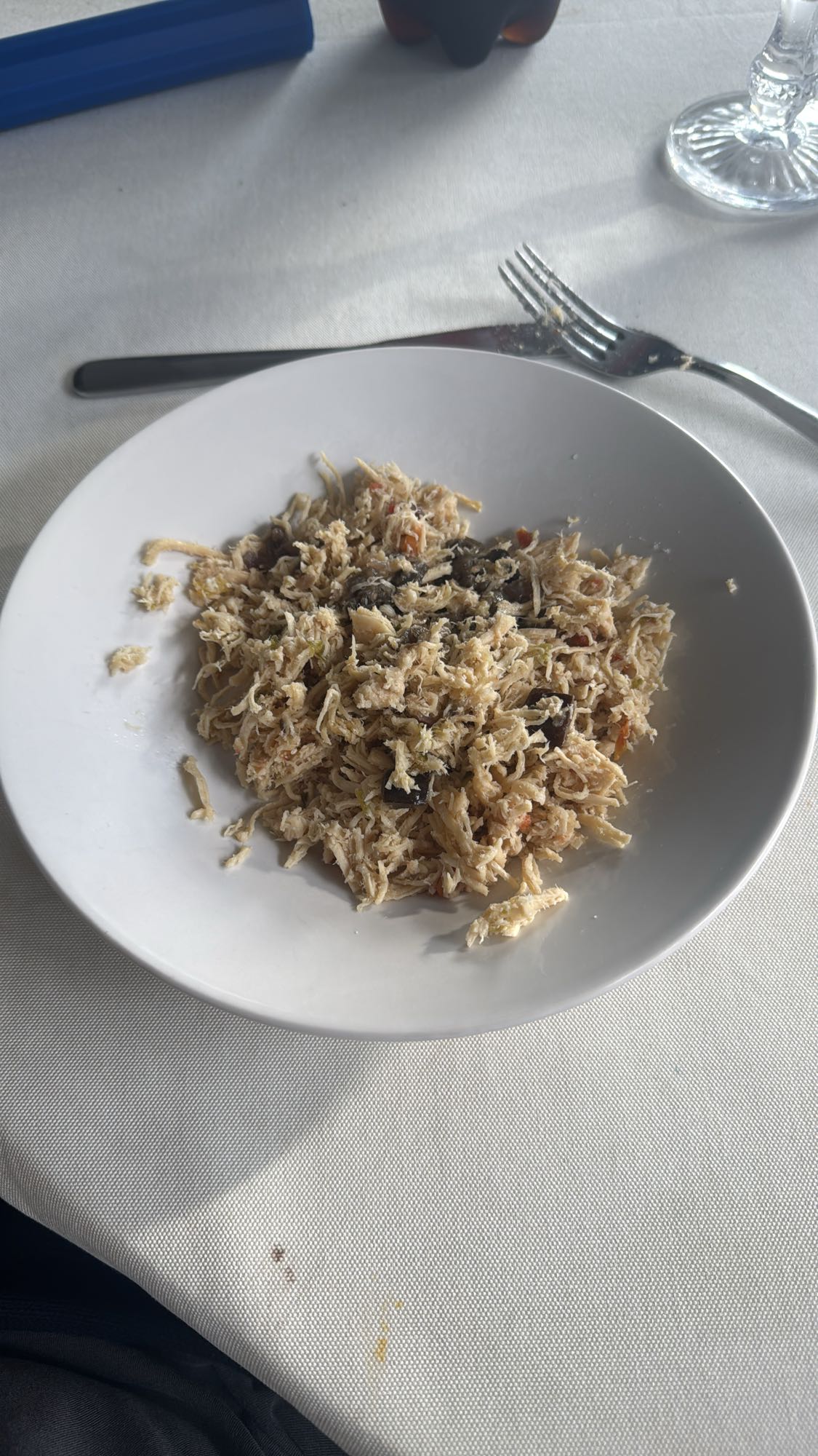 Frango desfiado com legumes