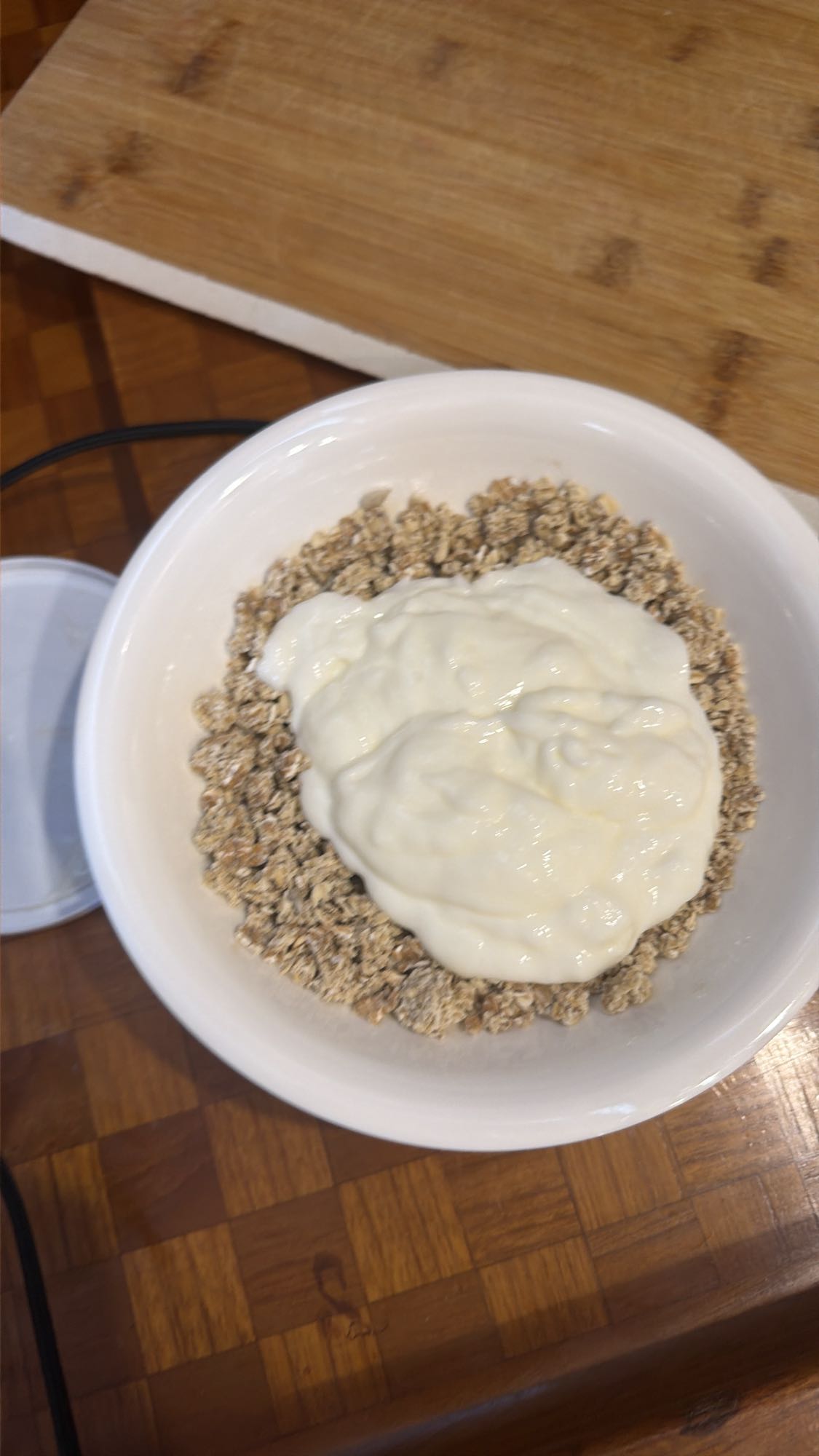 Yogurt with muesli