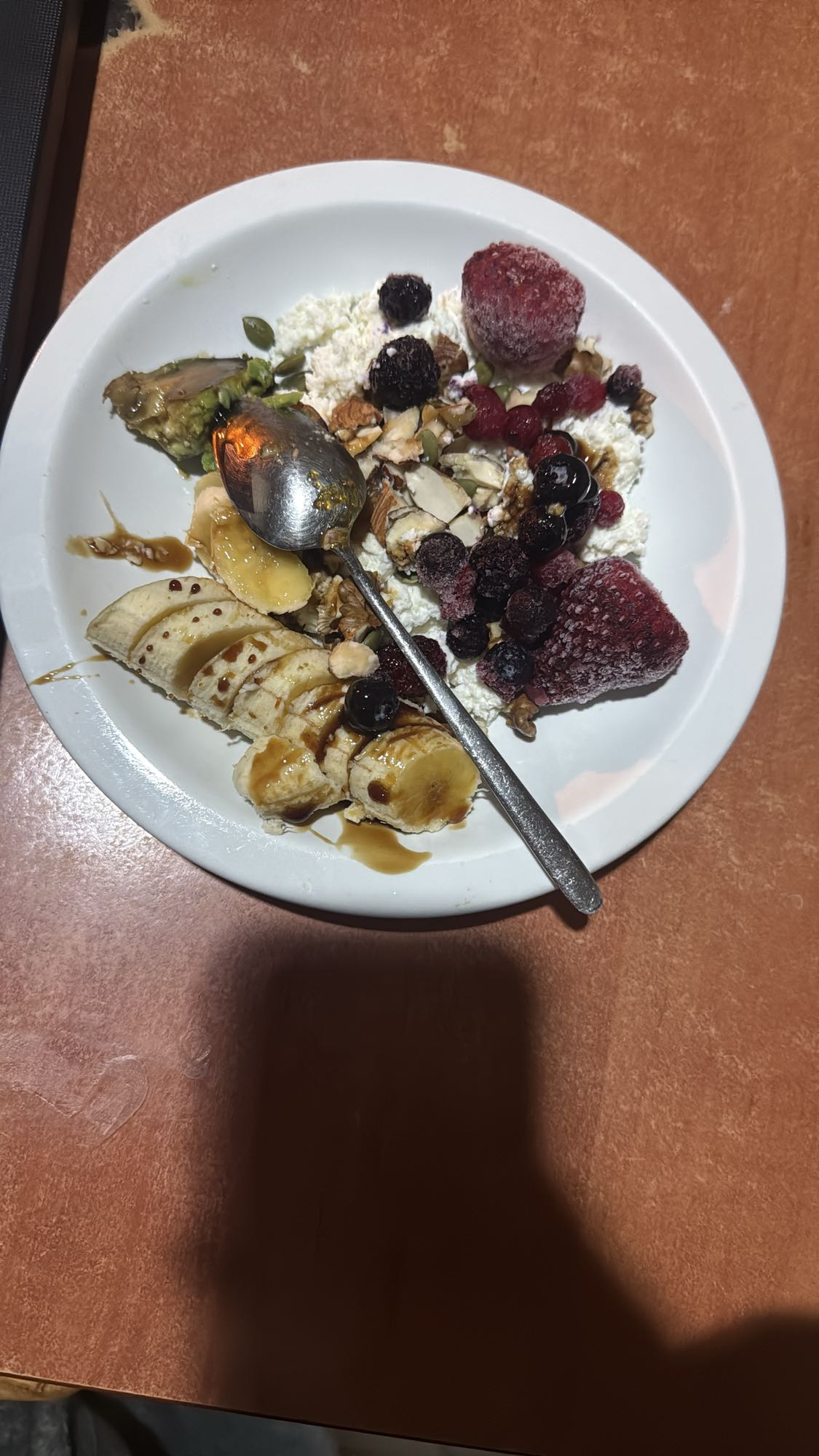 Cottage cheese fruit bowl