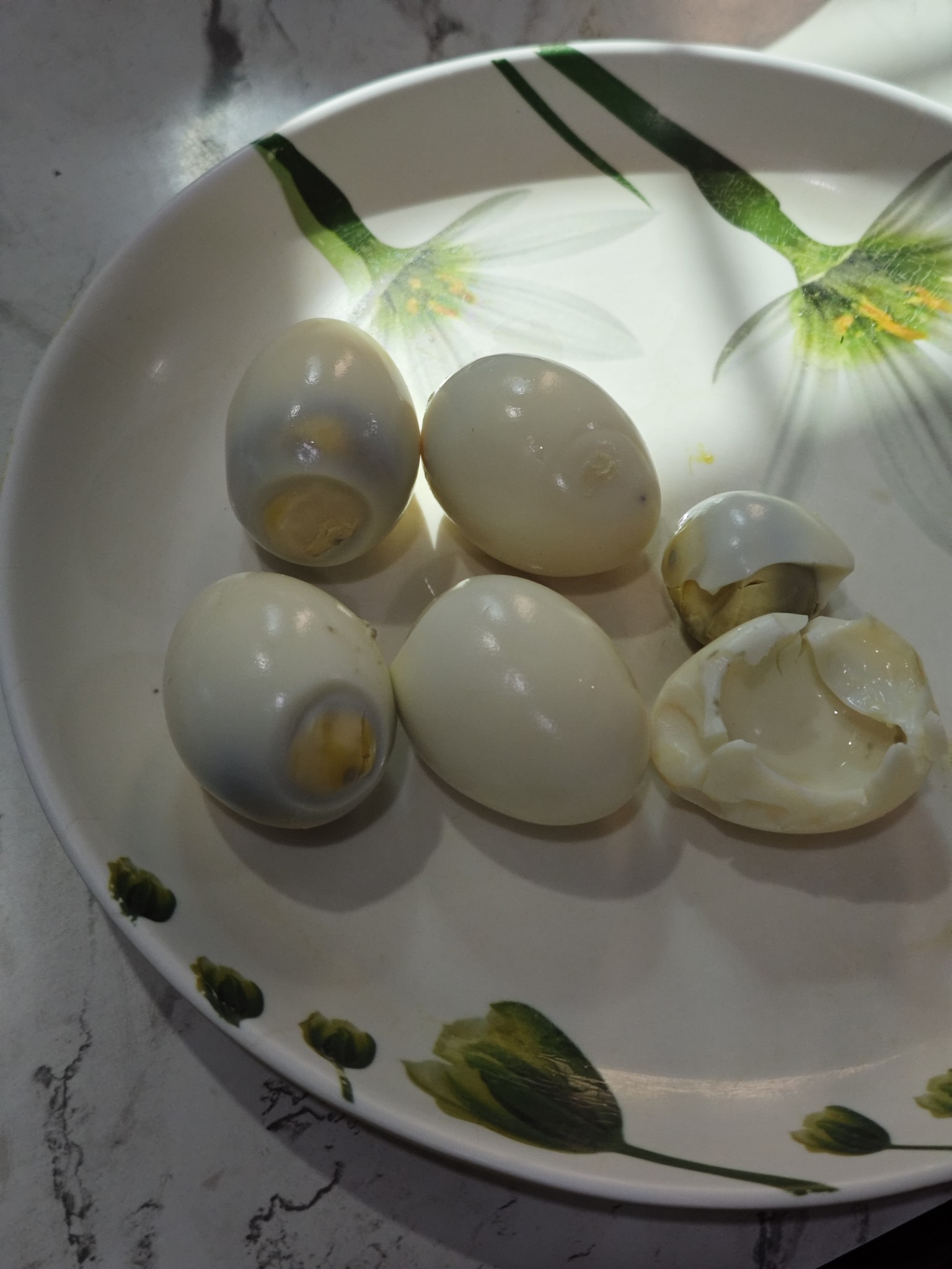 Boiled eggs plate