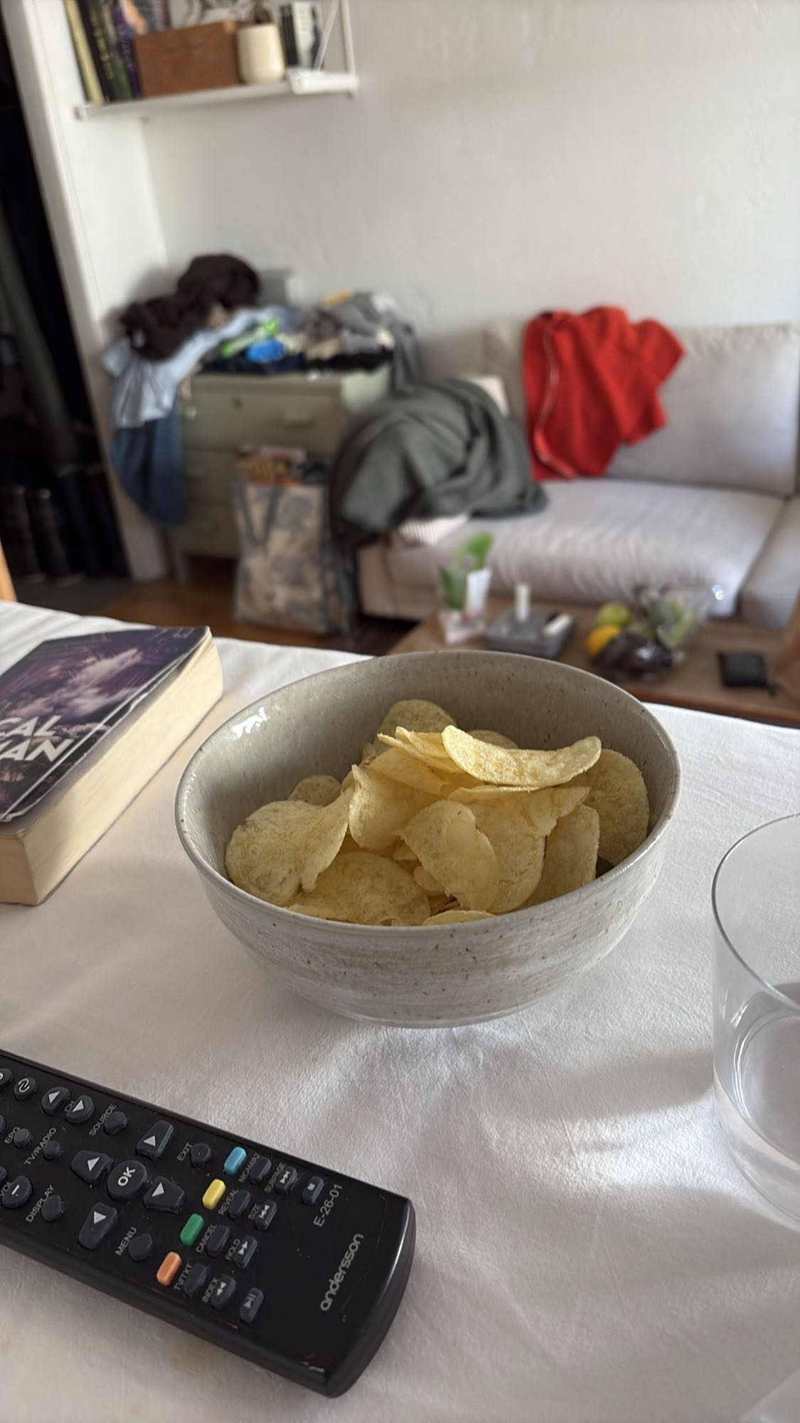 Skål med potatischips