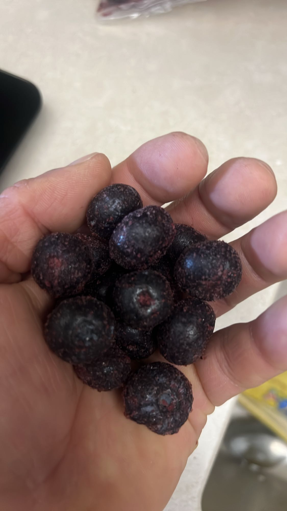 Blueberries handful