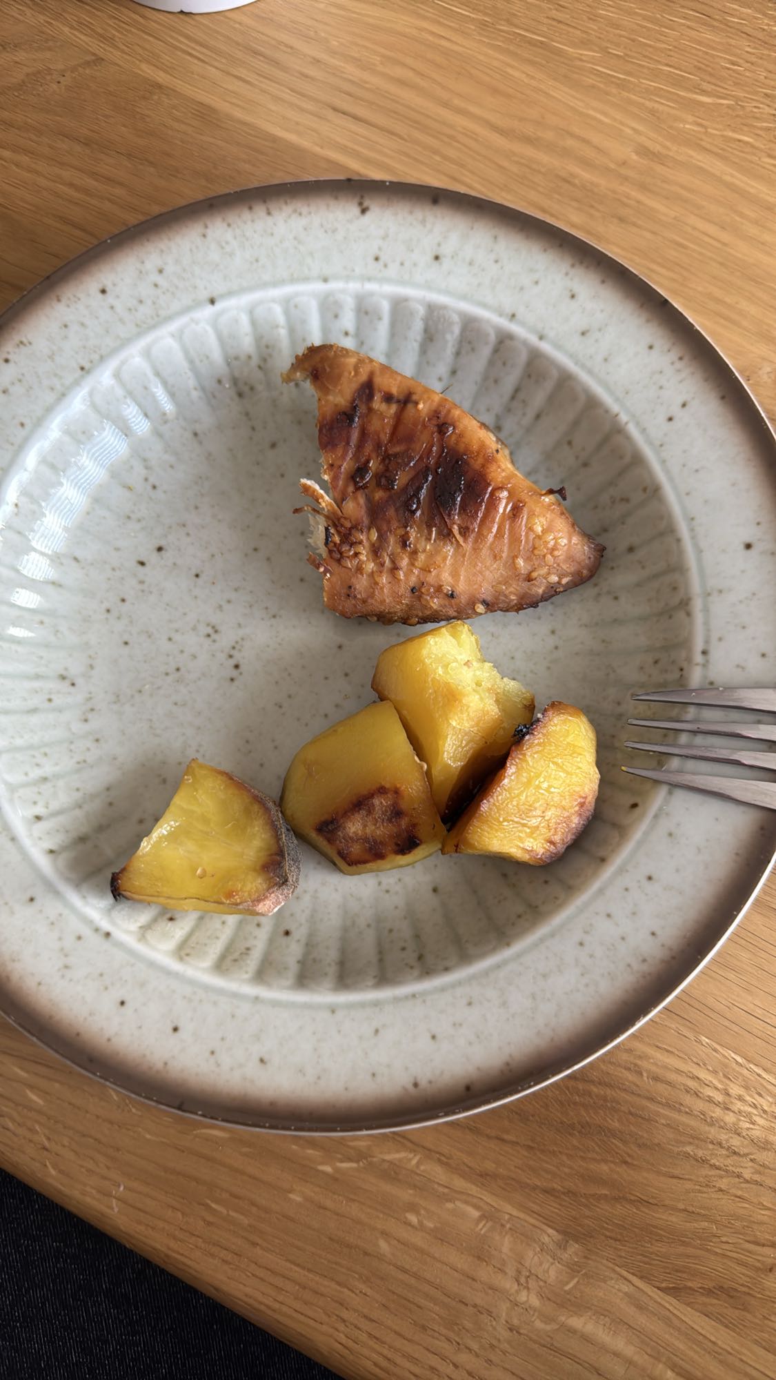 Salmon and sweet potato