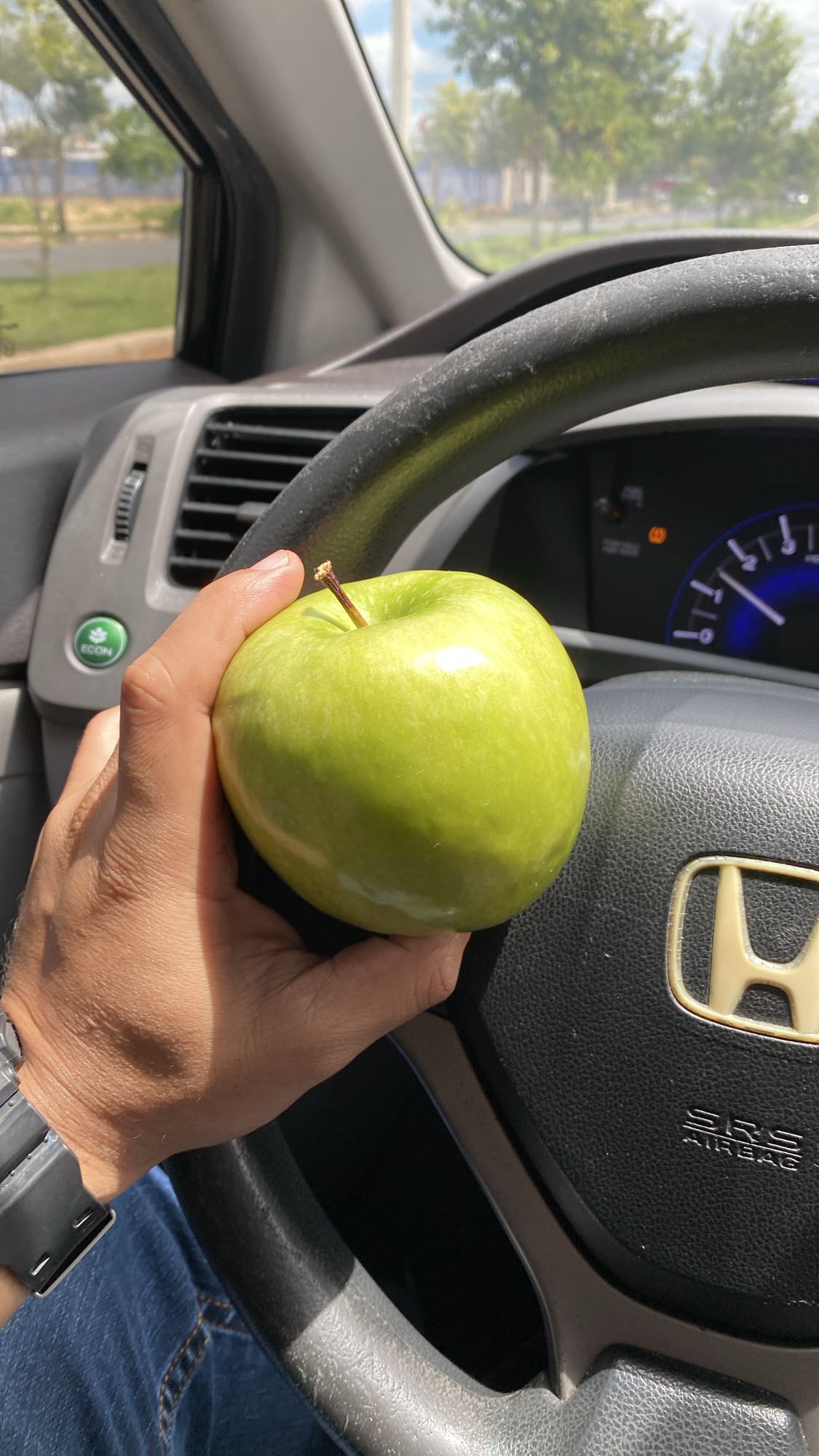 Manzana verde entera