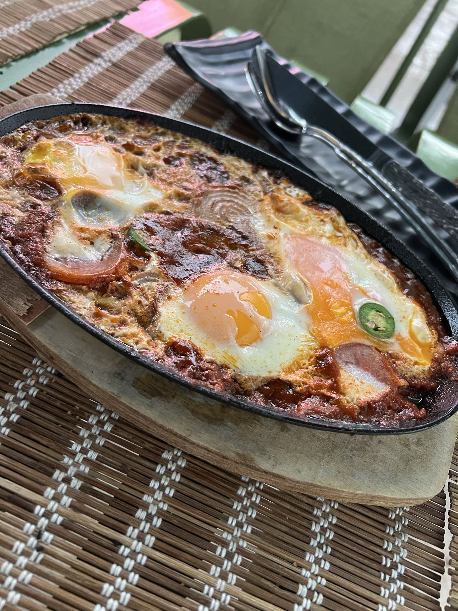Shakshuka with eggs