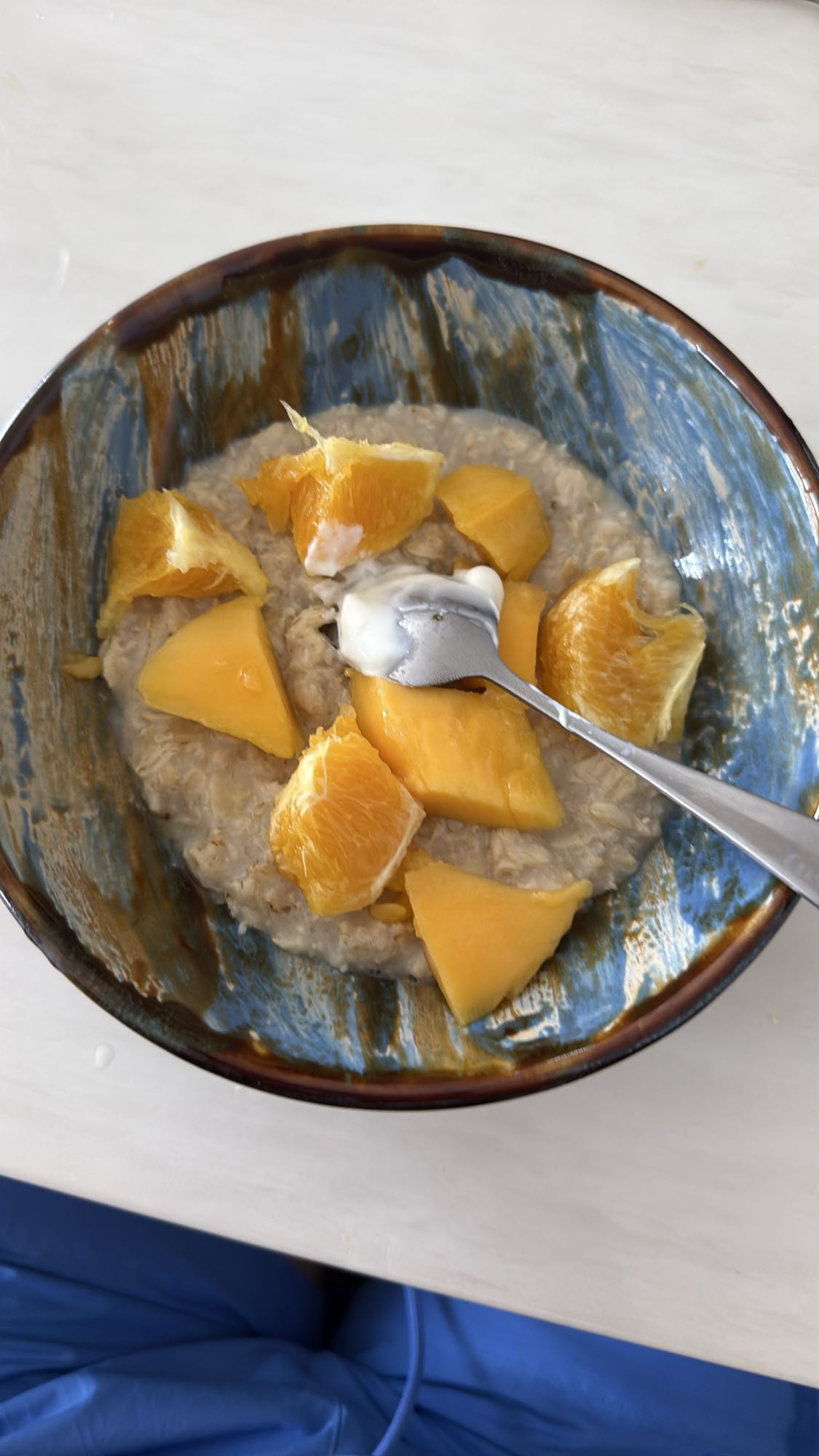 овсянка с фруктами