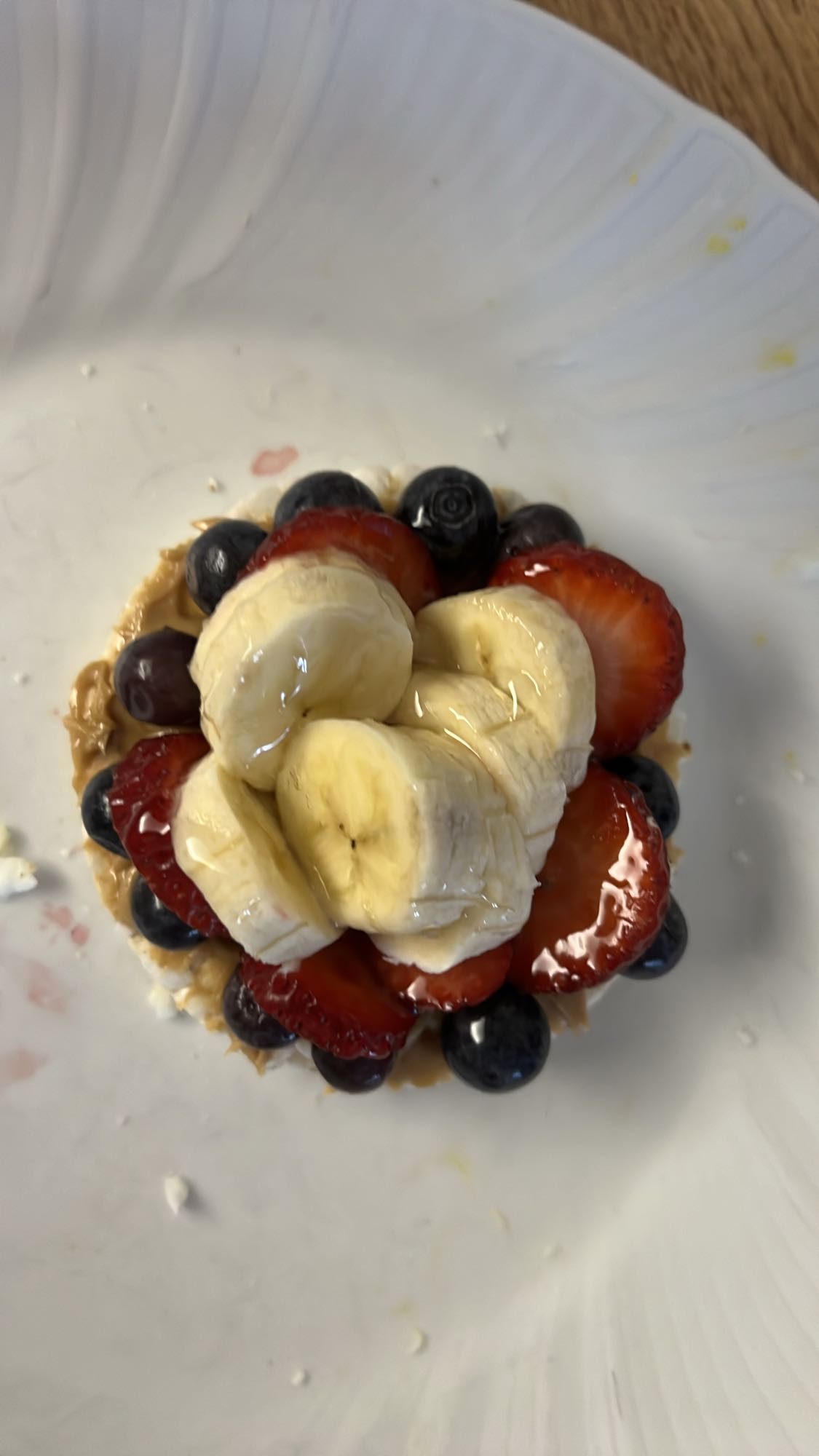 Rice Cake Fruit Stack