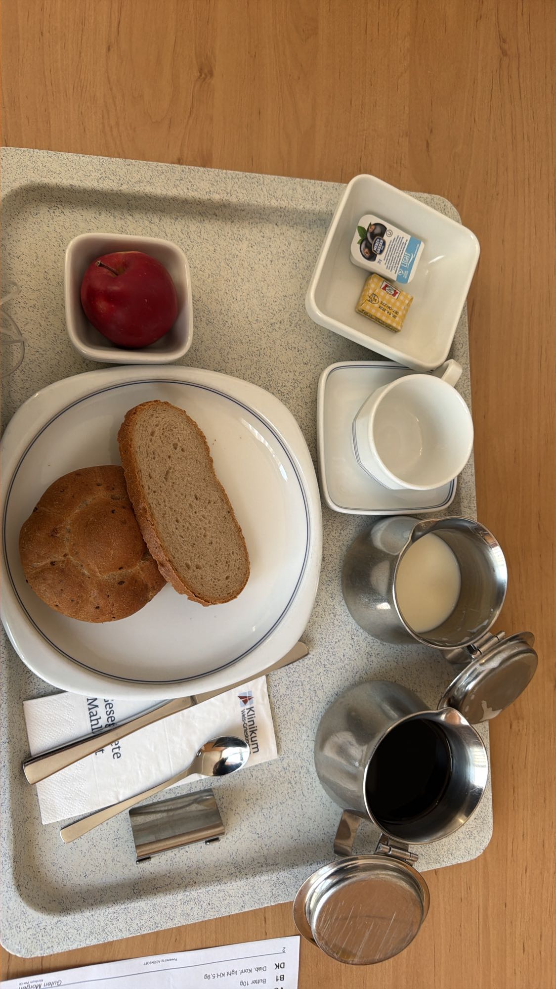 Frühstück Tablett