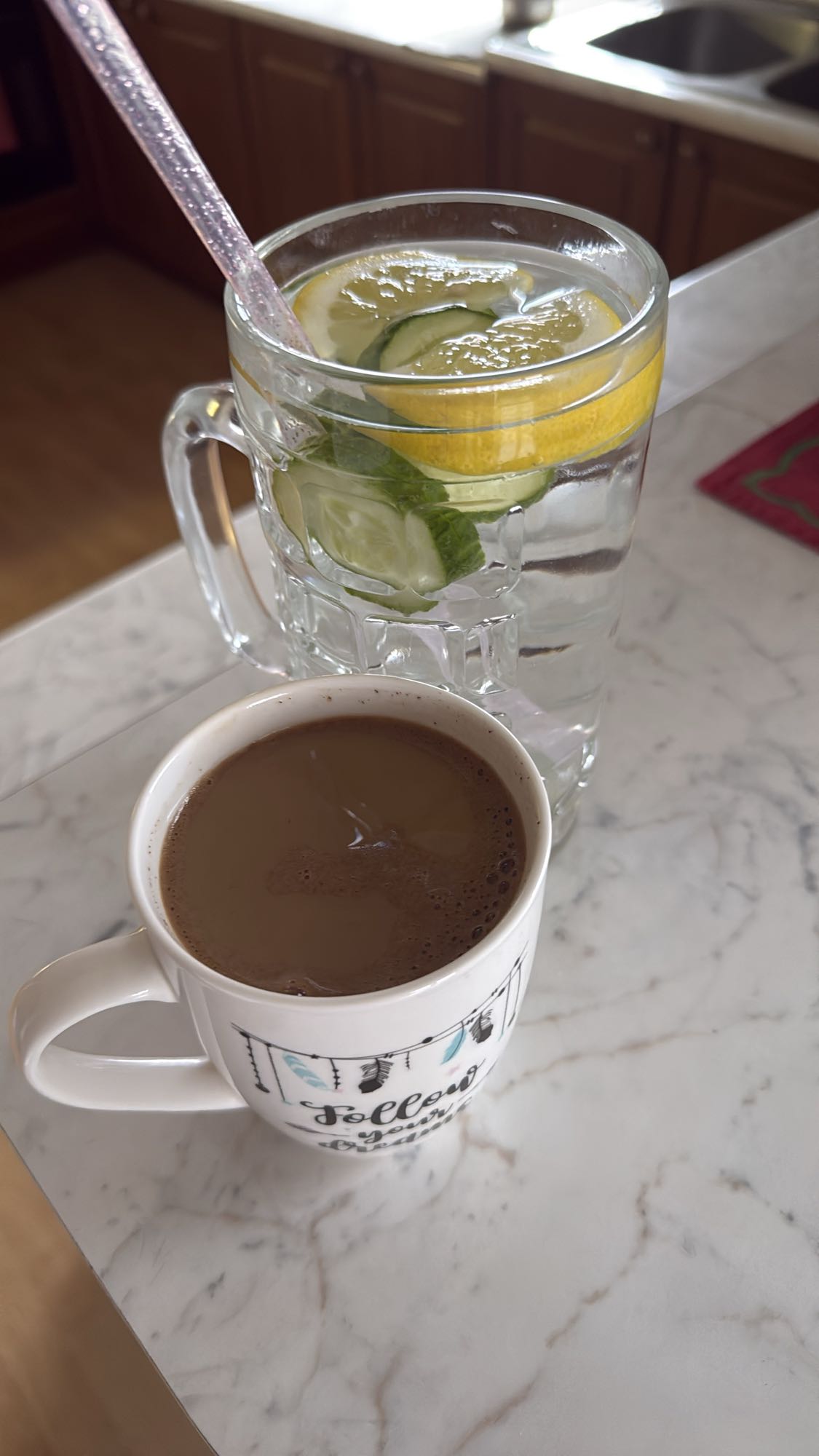 Coffee and infused water