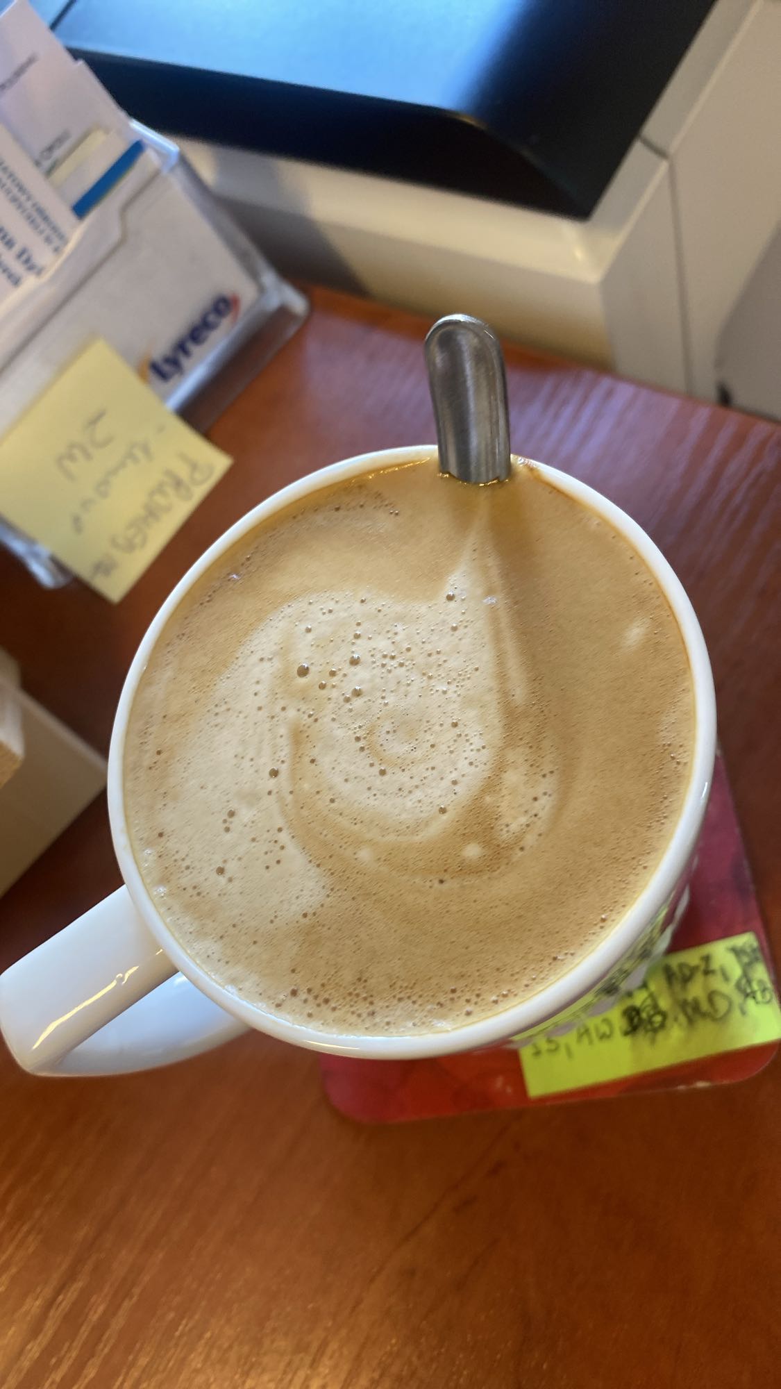 kawa z mlekiem