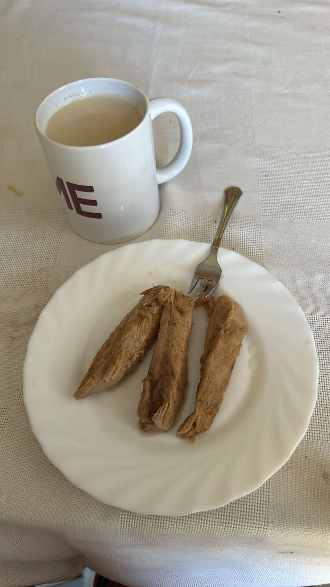 Atún y café con leche