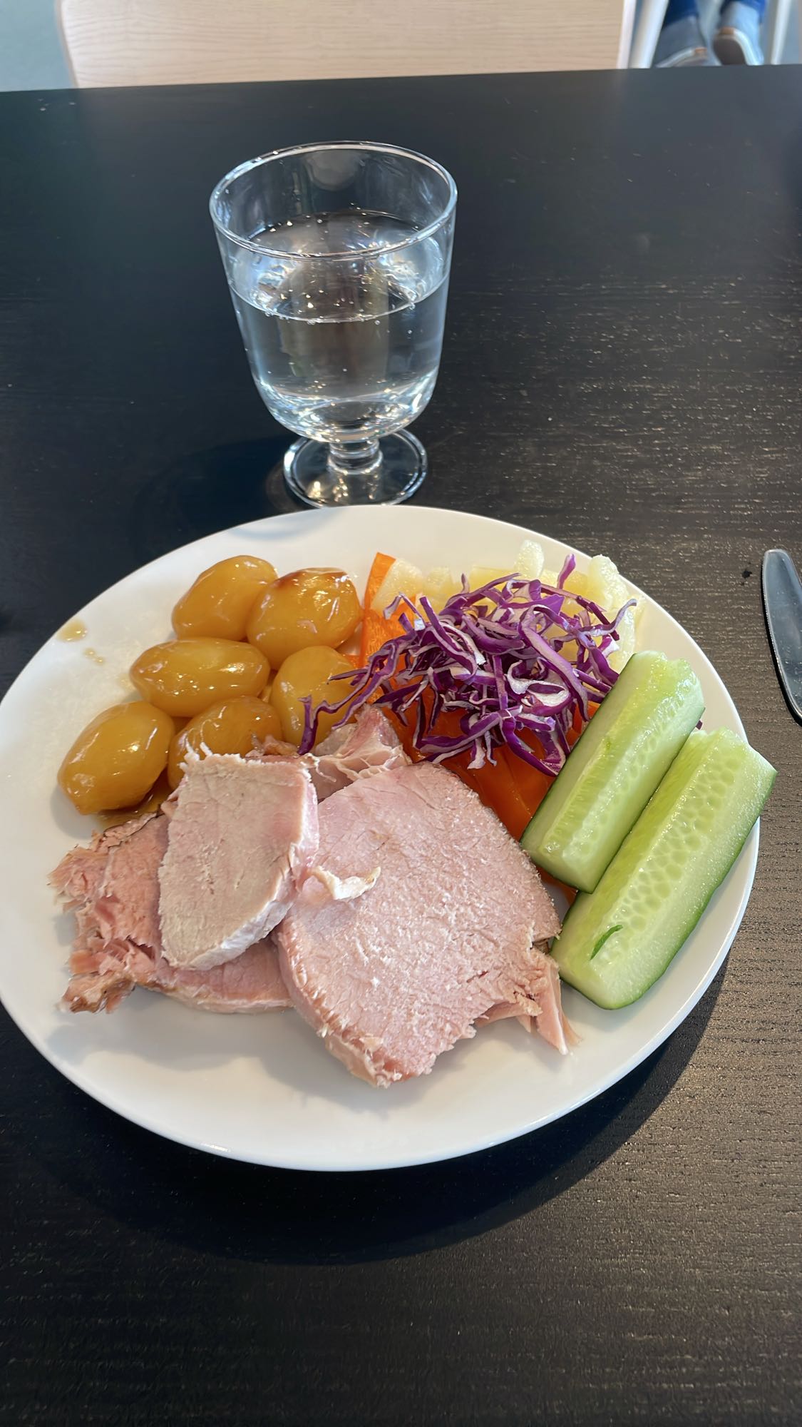 Kokt skinka med grönsaker