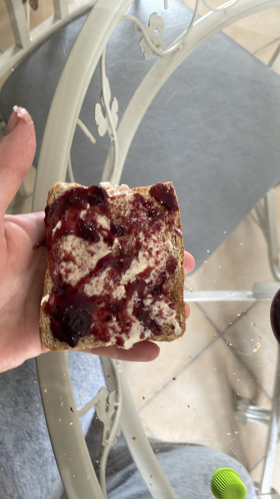 Tartine confiture beurre