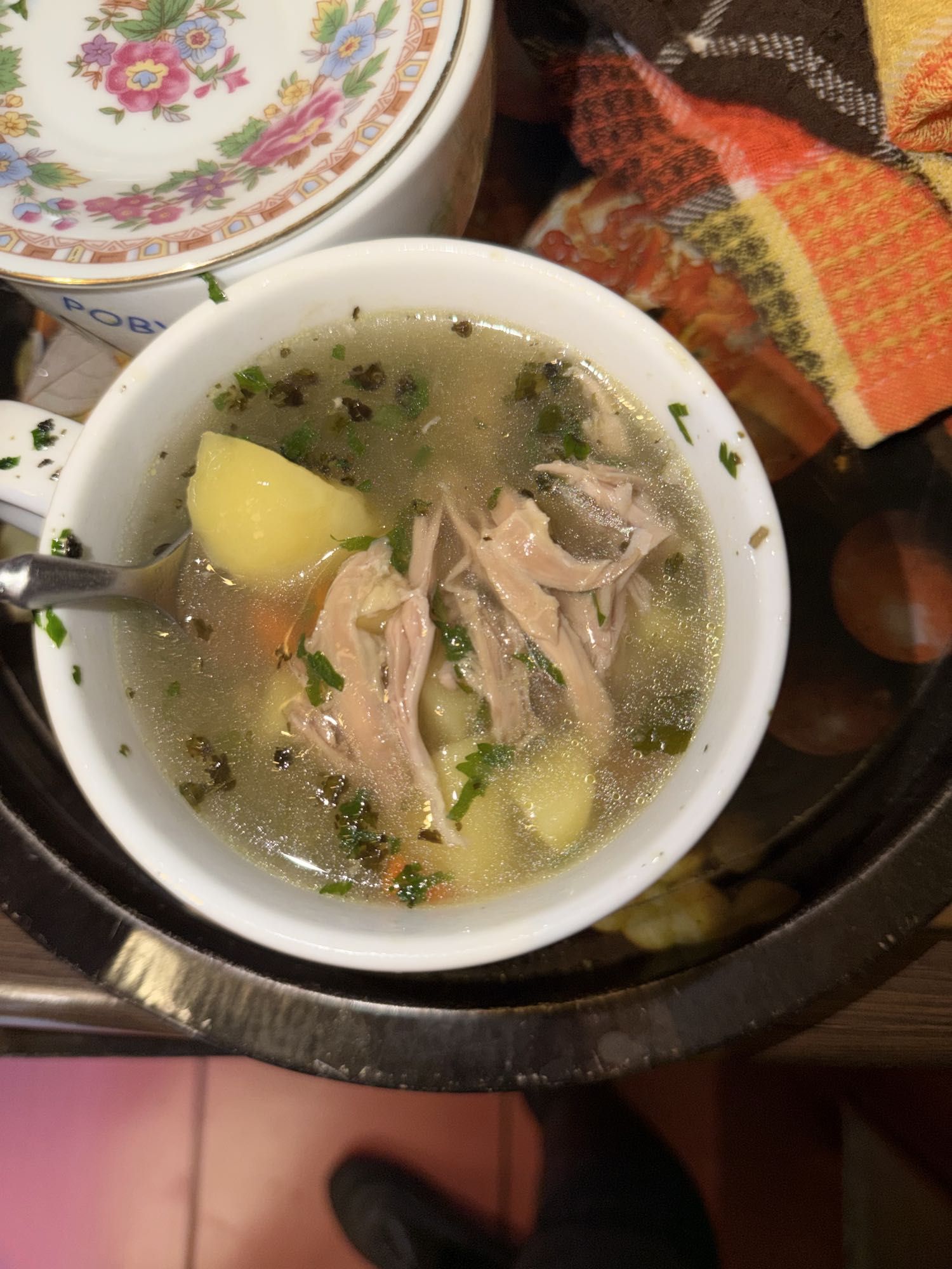 Rosół z ziemniakami