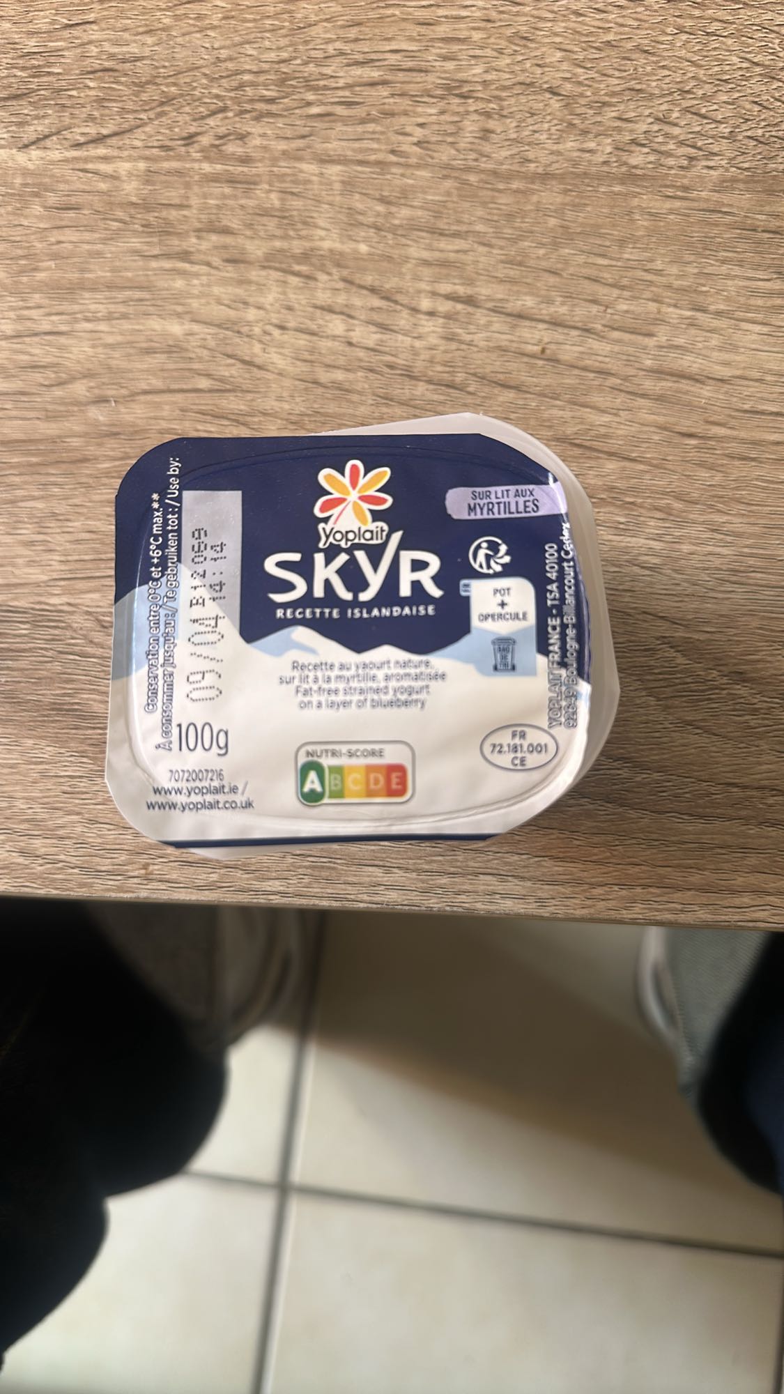 Skyr myrtille