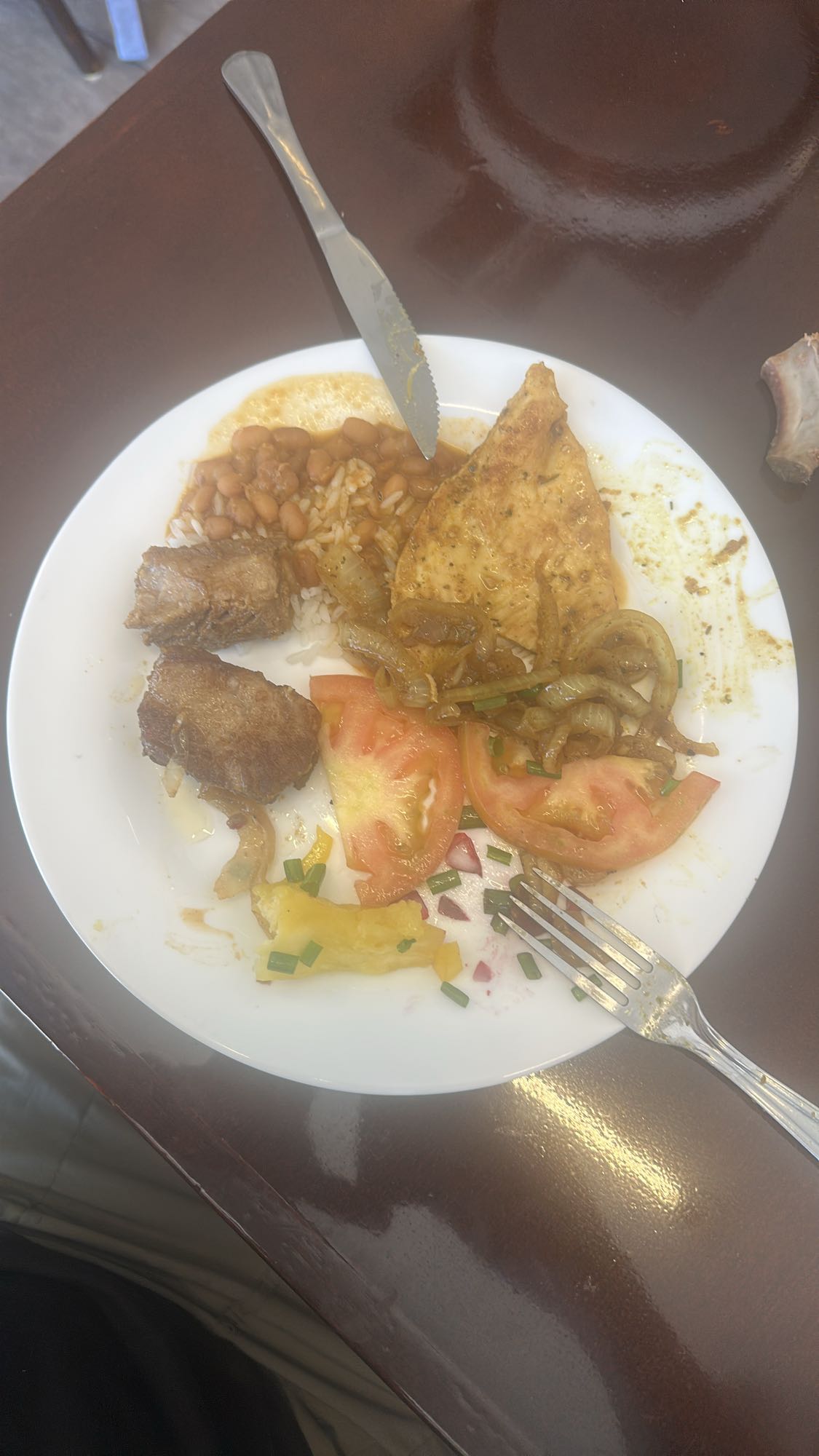 Prato variado com frango