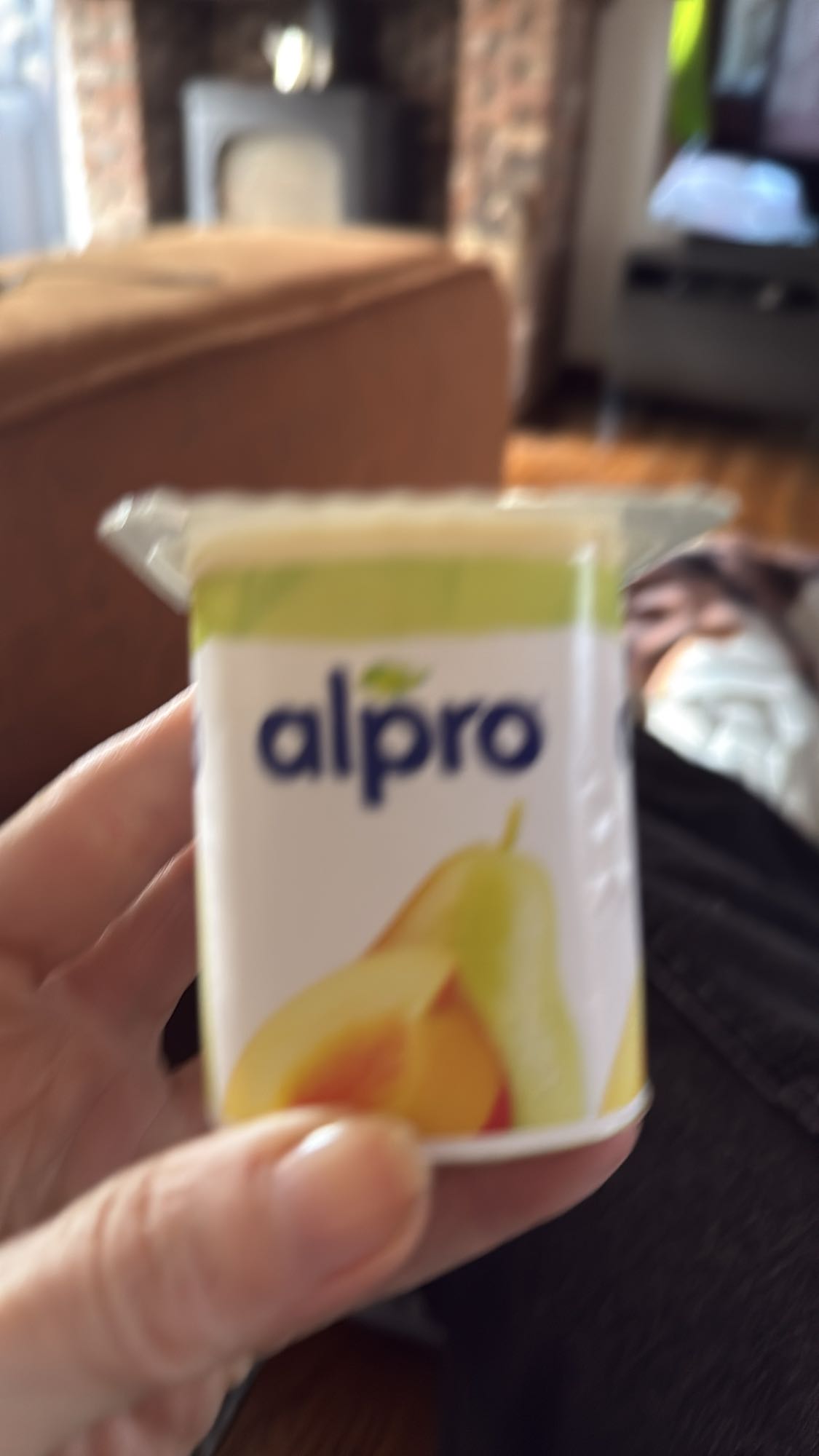 Alpro perzik-peer yoghurt