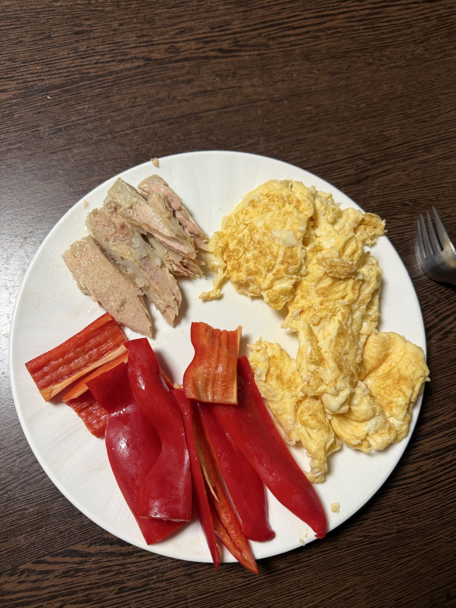 Omlet cu ton și ardei gras