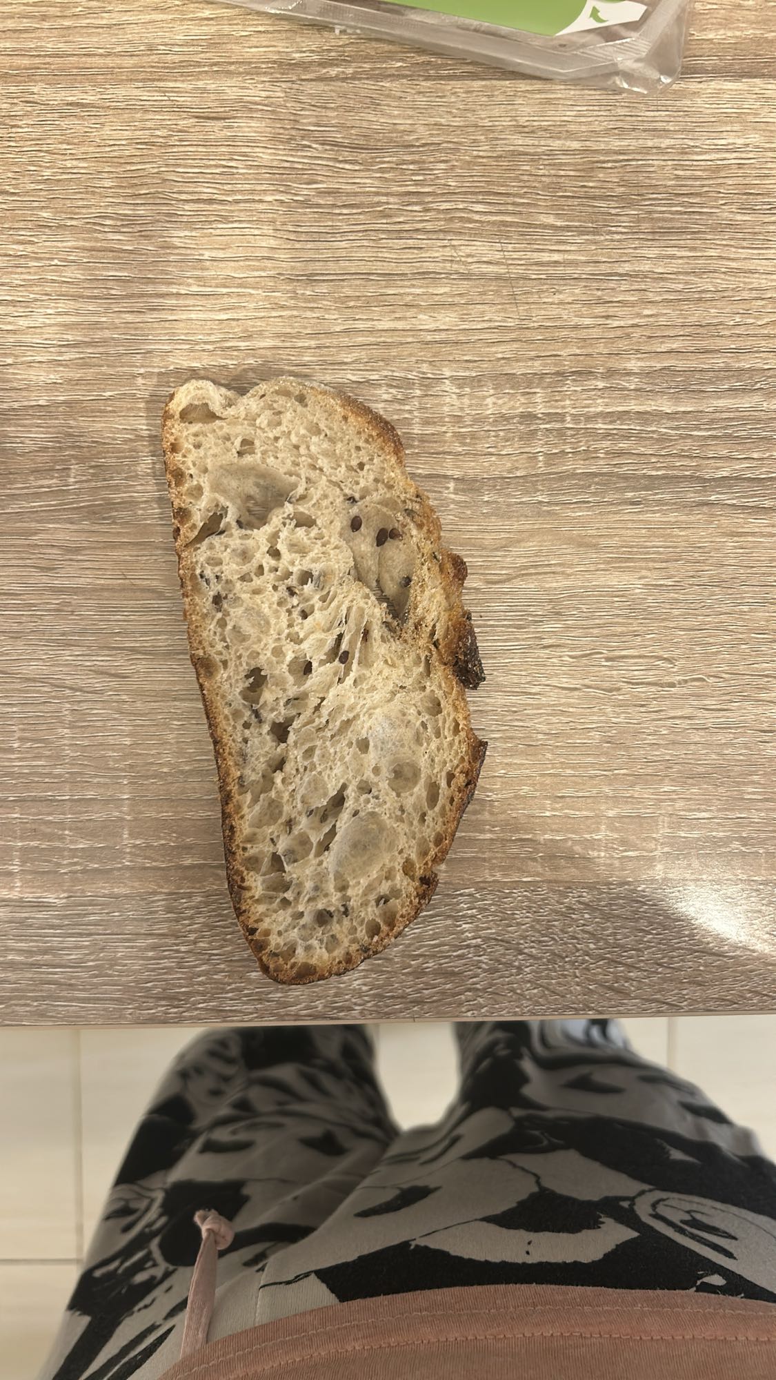 Felie de pâine cu semințe