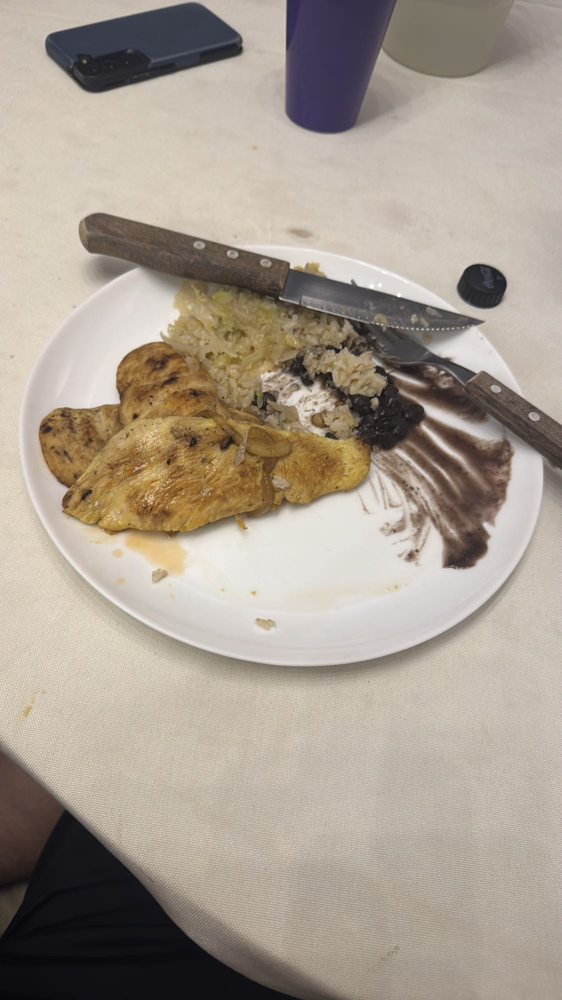 frango, arroz e feijão
