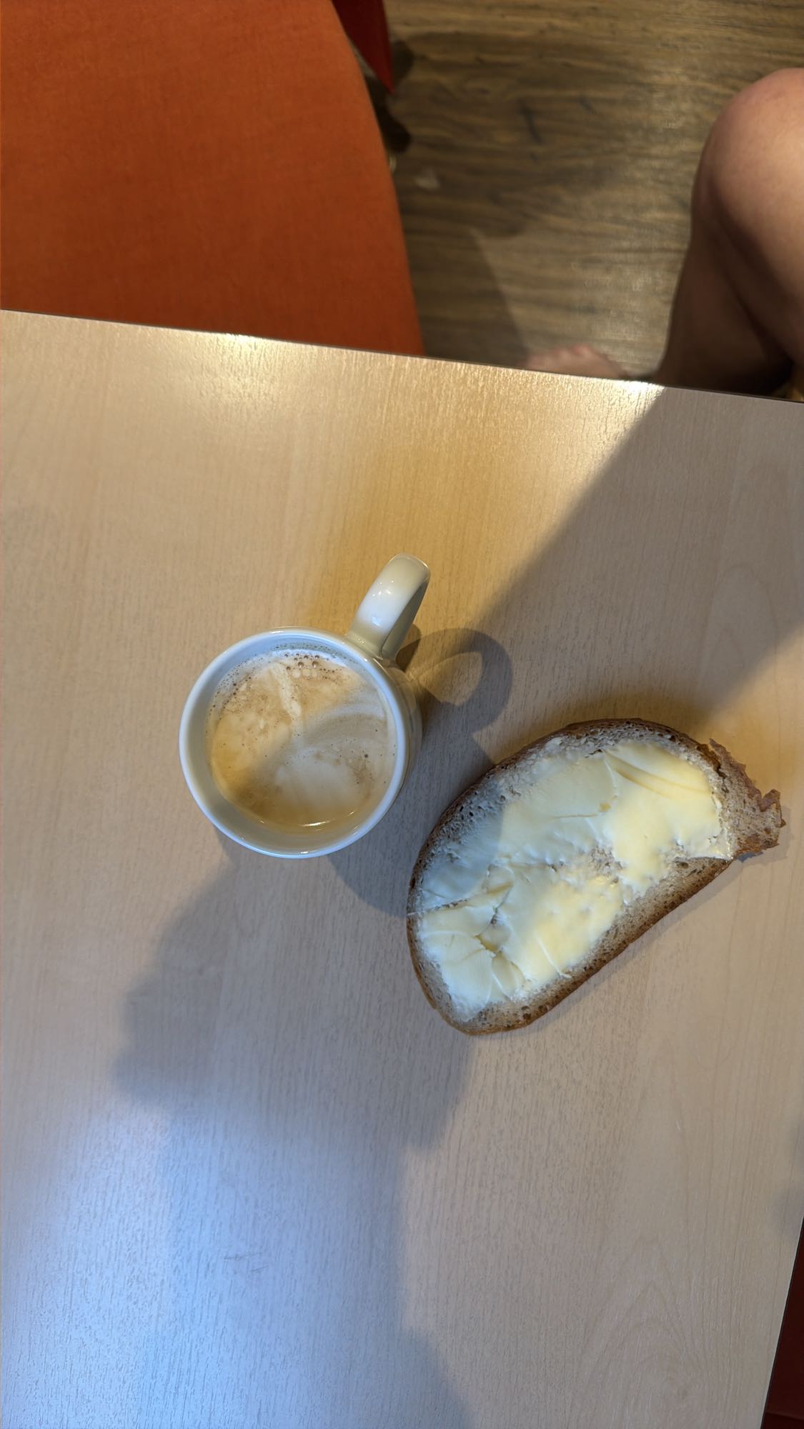 Brot mit Butter & Kaffee