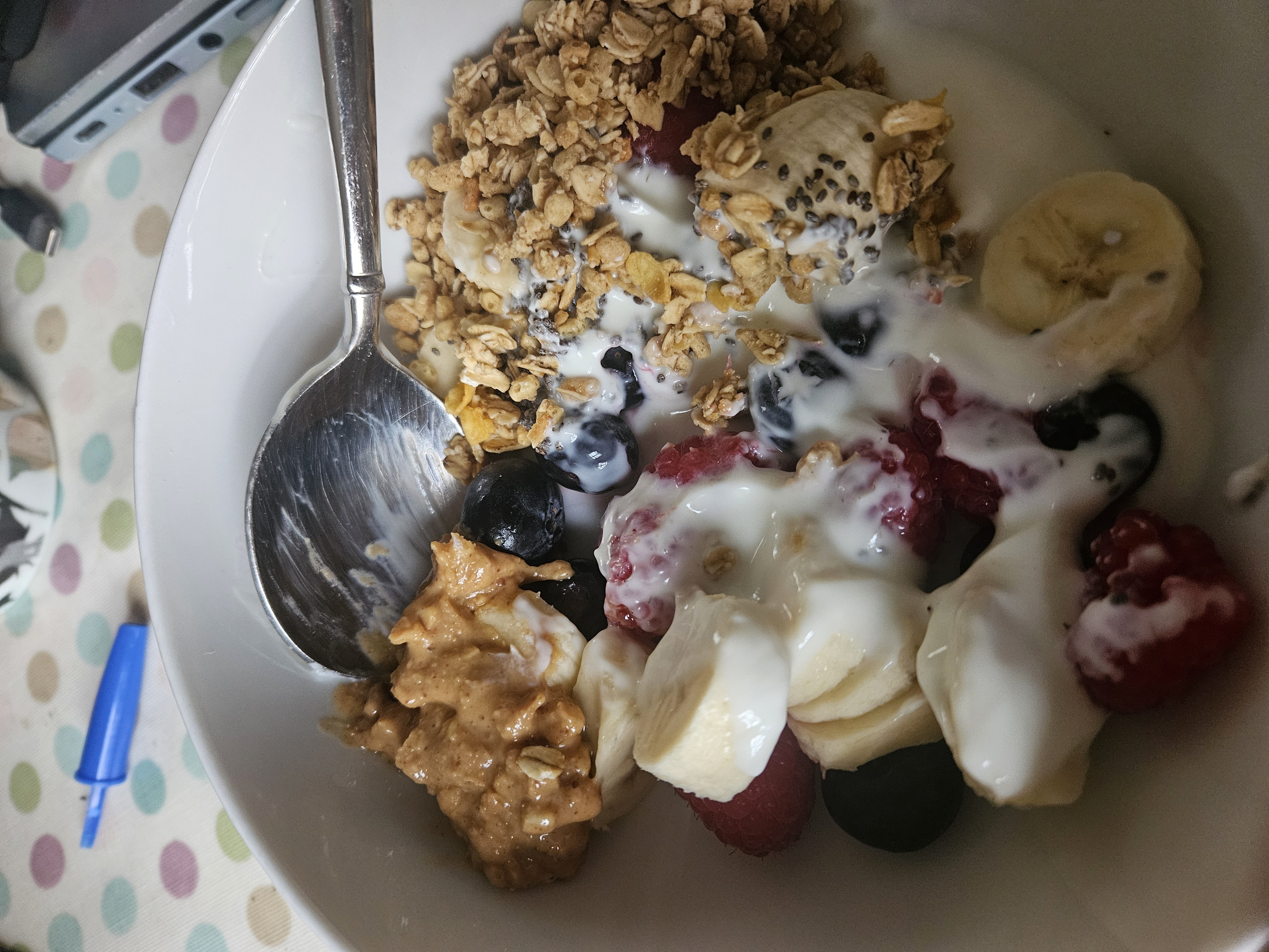 Yogurt Fruit Granola Bowl